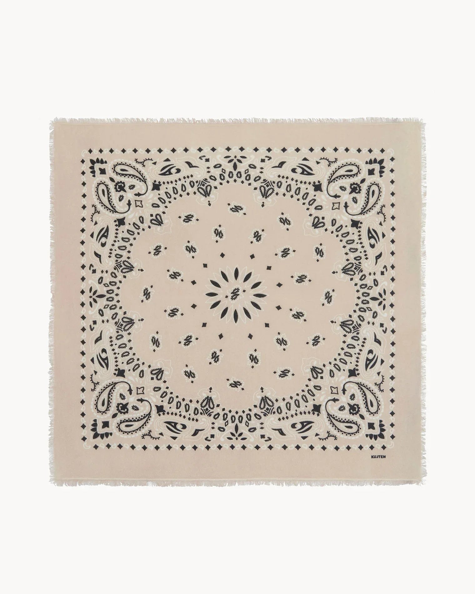 KUJTEN Large Bandana Hachiko Bico Organic White - Bandana - My Suti