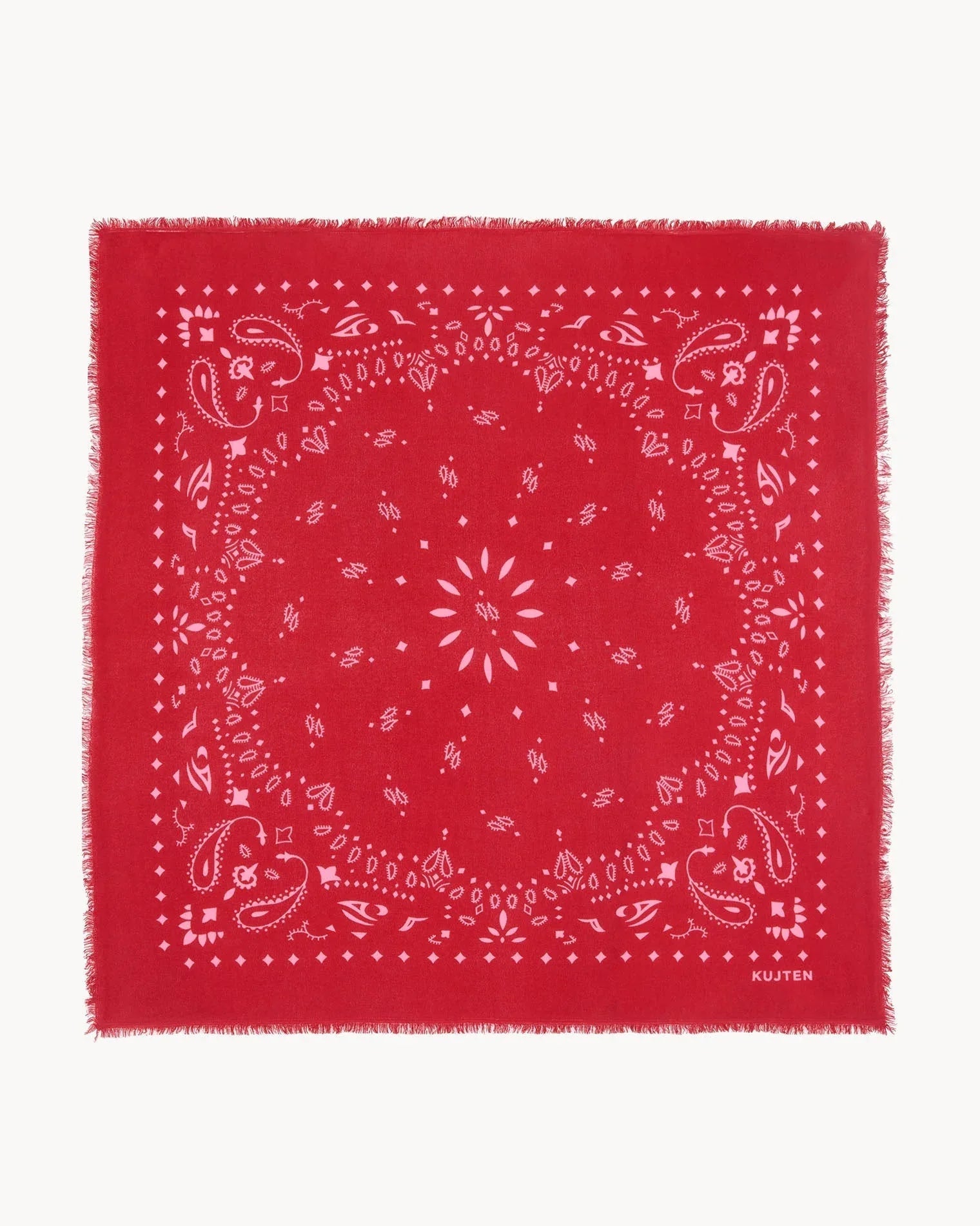 KUJTEN Bandana Hachiko Red Flag / Candy Pink - Bandana - My Suti