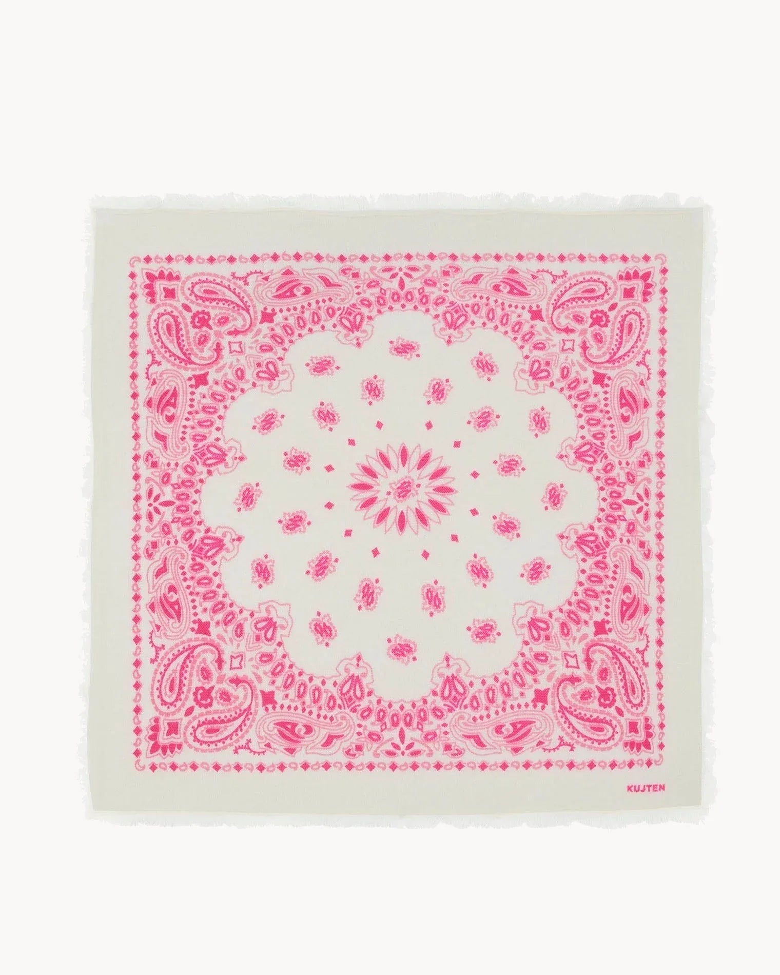 KUJTEN Large Bandana Hachiko Bico Rose White - Bandana - My Suti