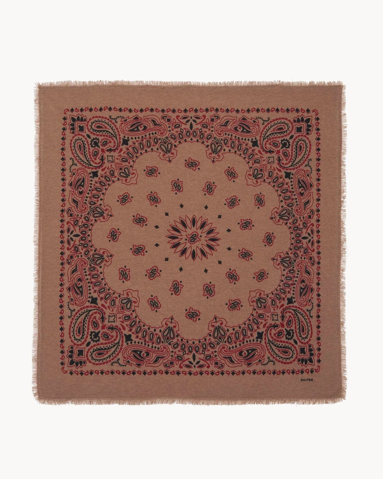 KUJTEN Large Bandana Hachiko Bico Camel Red - Bandana - My Suti