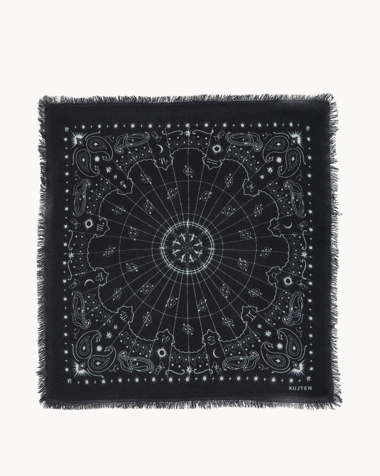 KUJTEN Extra Large Bandana Effy Astro Black - Bandana - My Suti