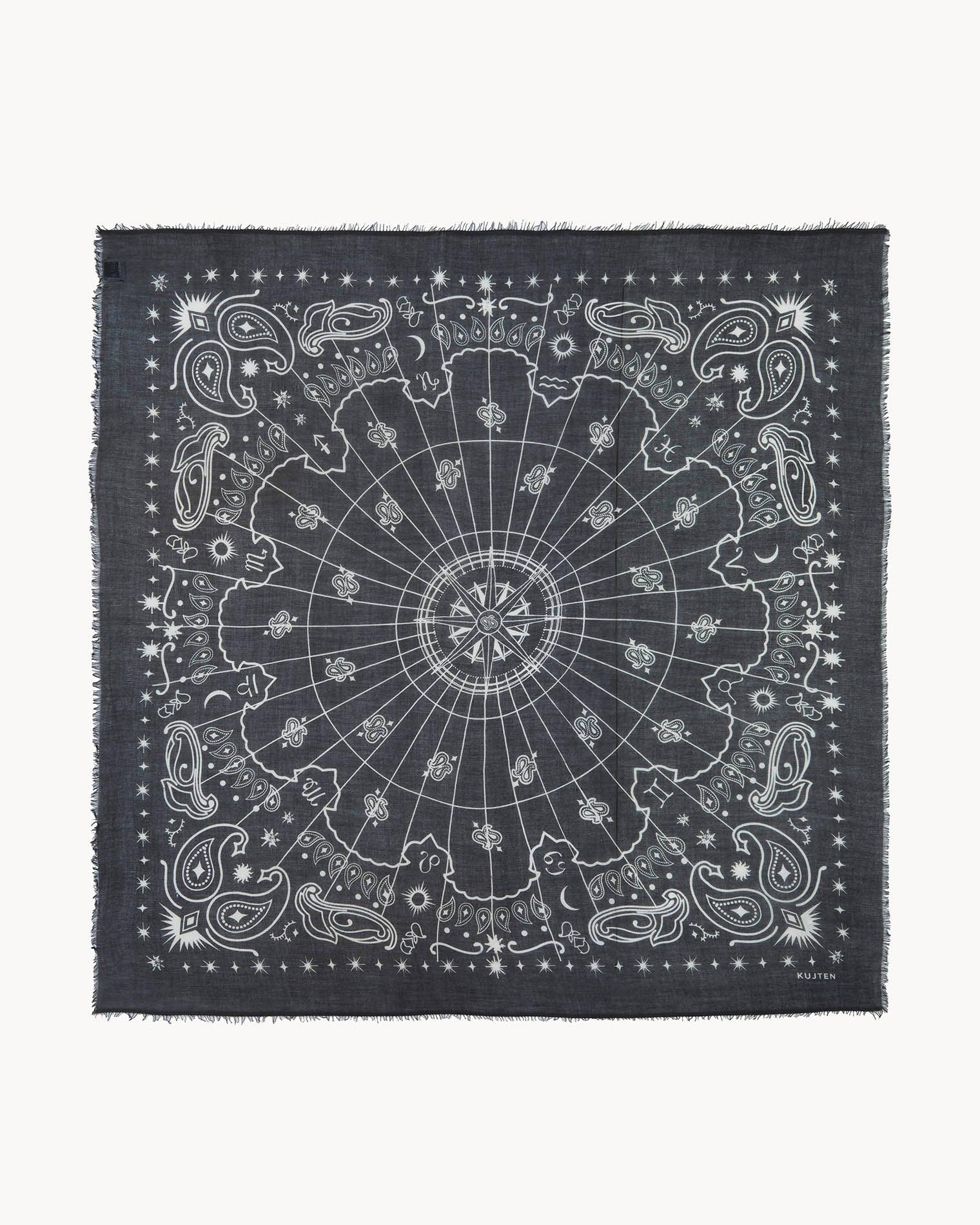 KUJTEN Extra Large Bandana Effy Astro Black - Bandana - My Suti