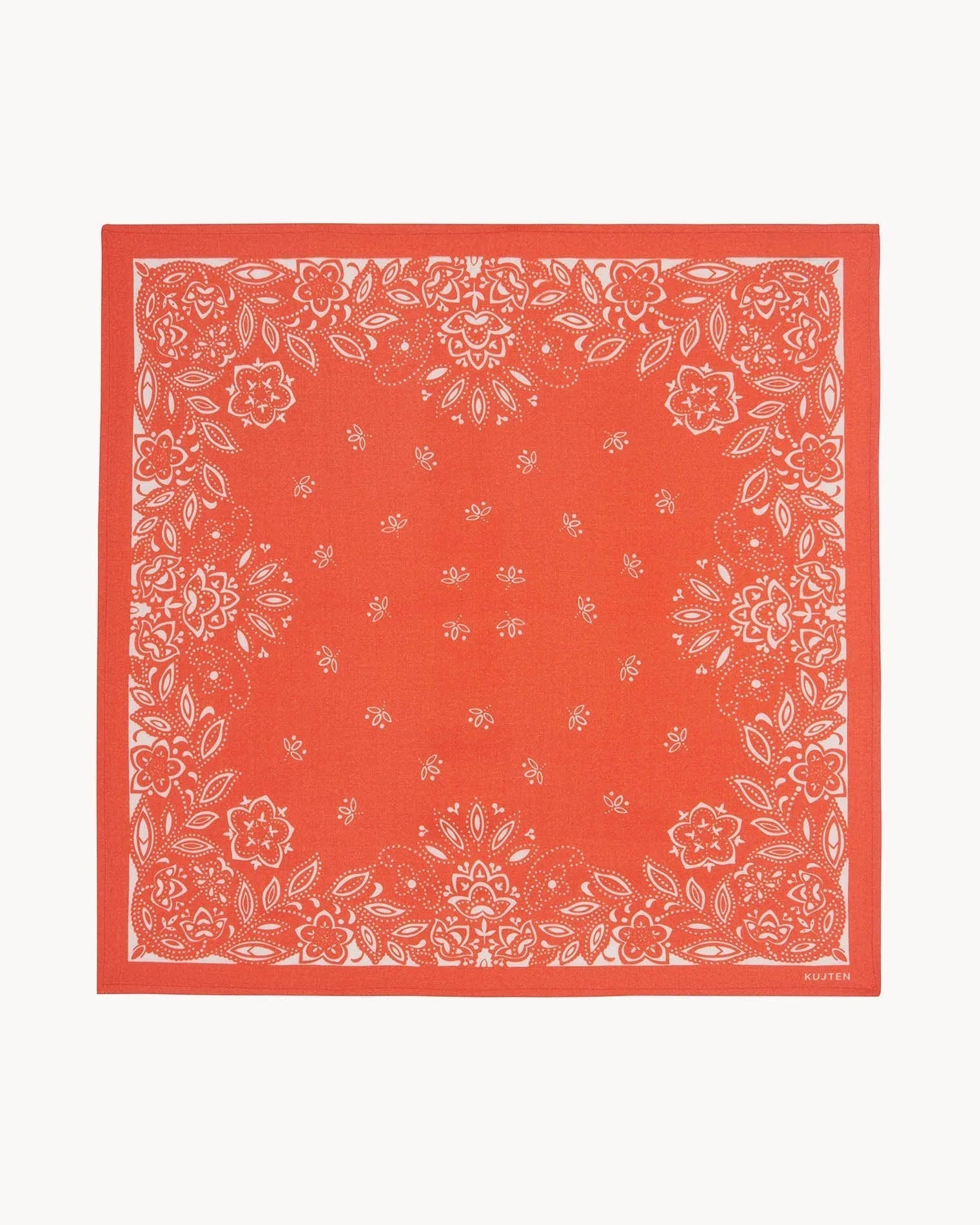KUJTEN Small Bandana Heli Hibiscus Orange - Bandana - My Suti