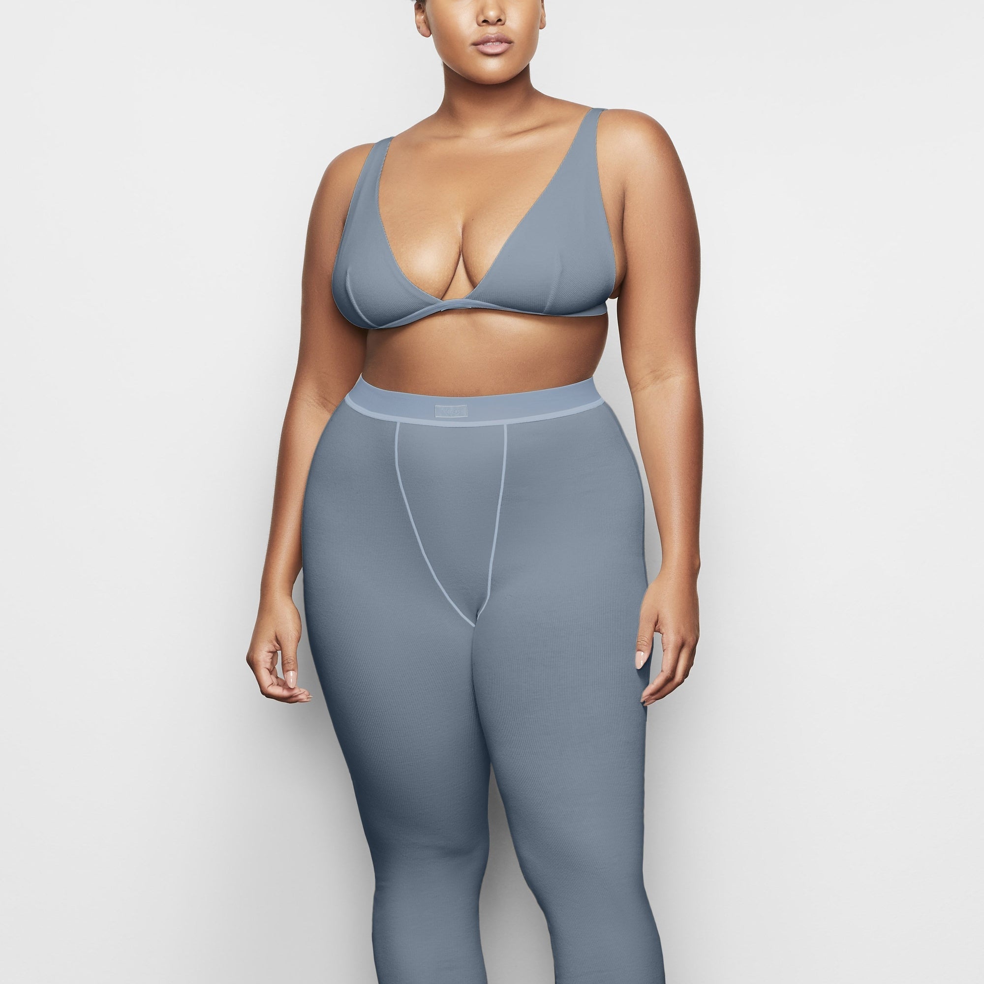 SKIMS COTTON RIB LEGGING | KYANITE