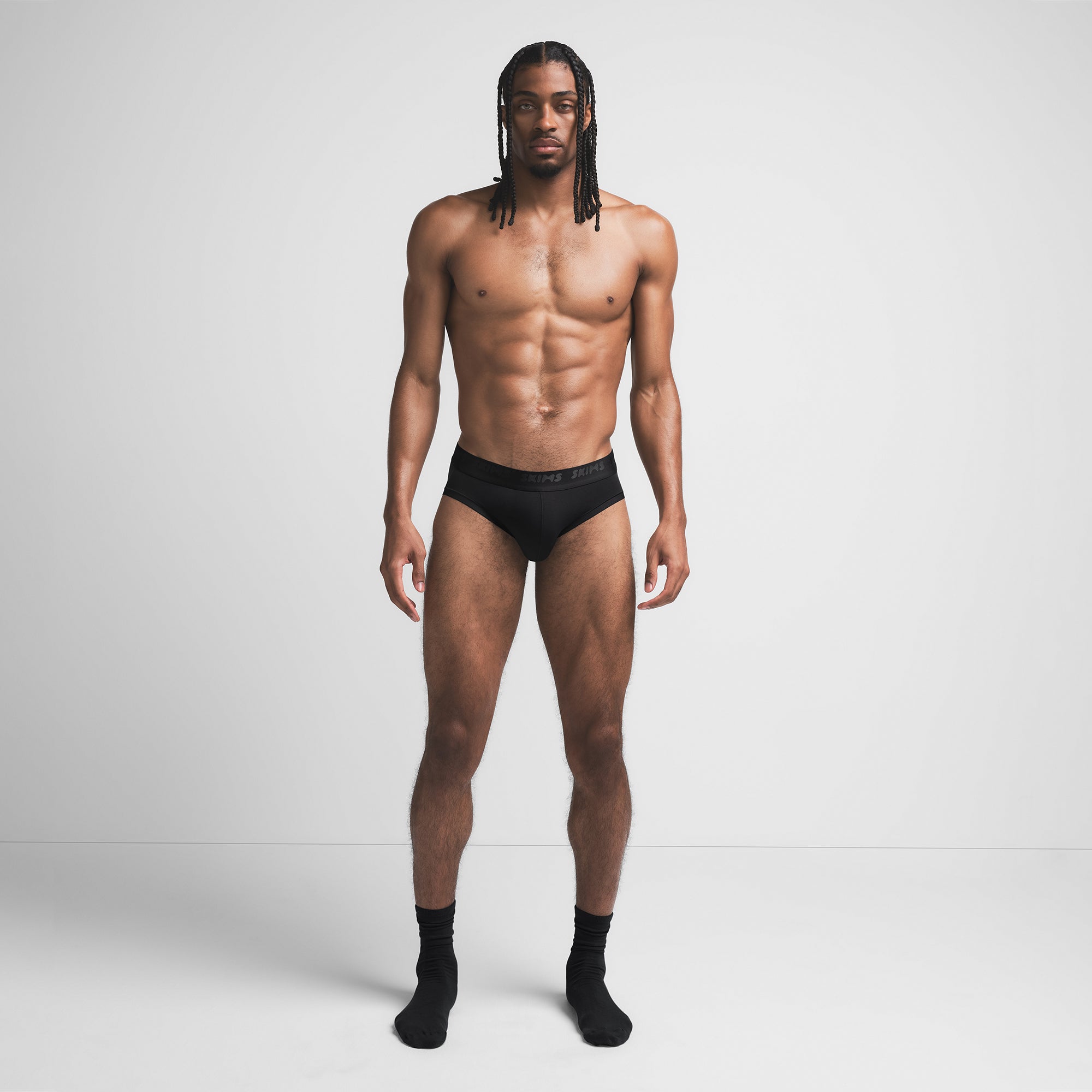 SKIMS STRETCH MENS BRIEF | OBSIDIAN