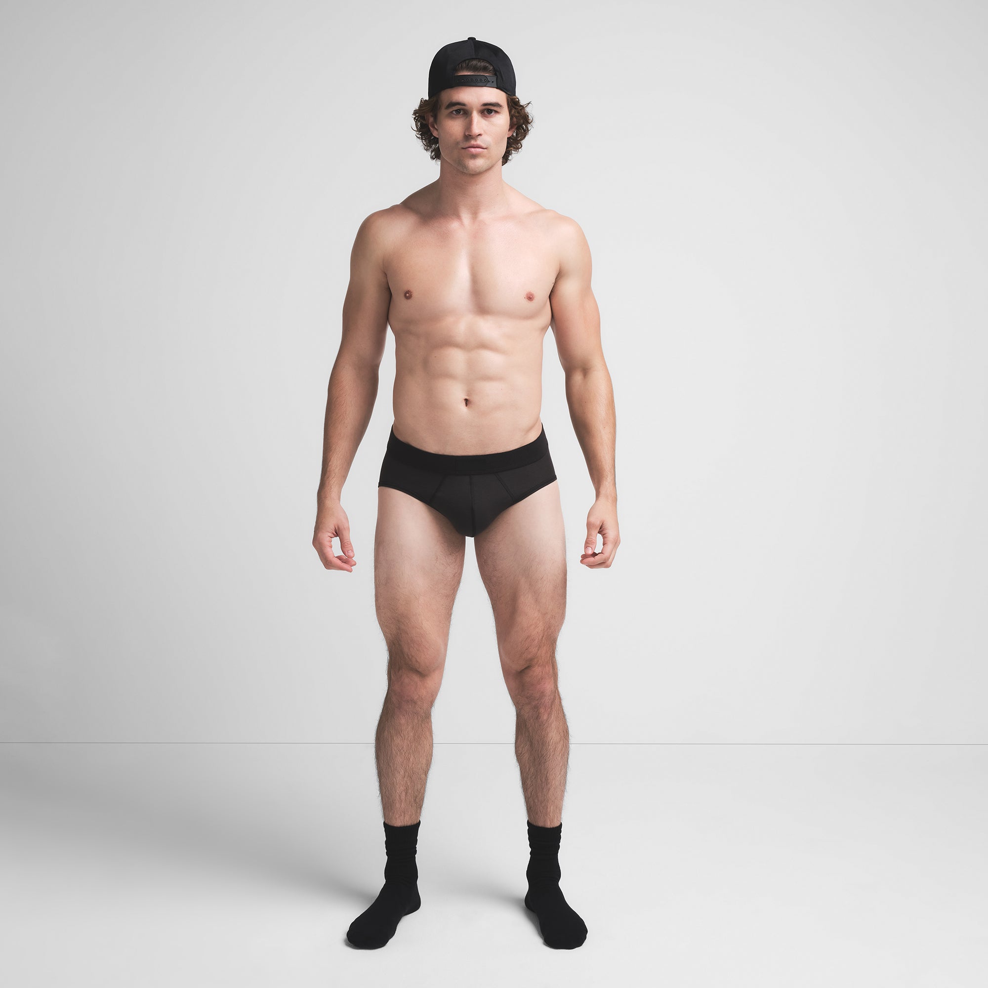 SKIMS COTTON MENS BRIEF | ONYX