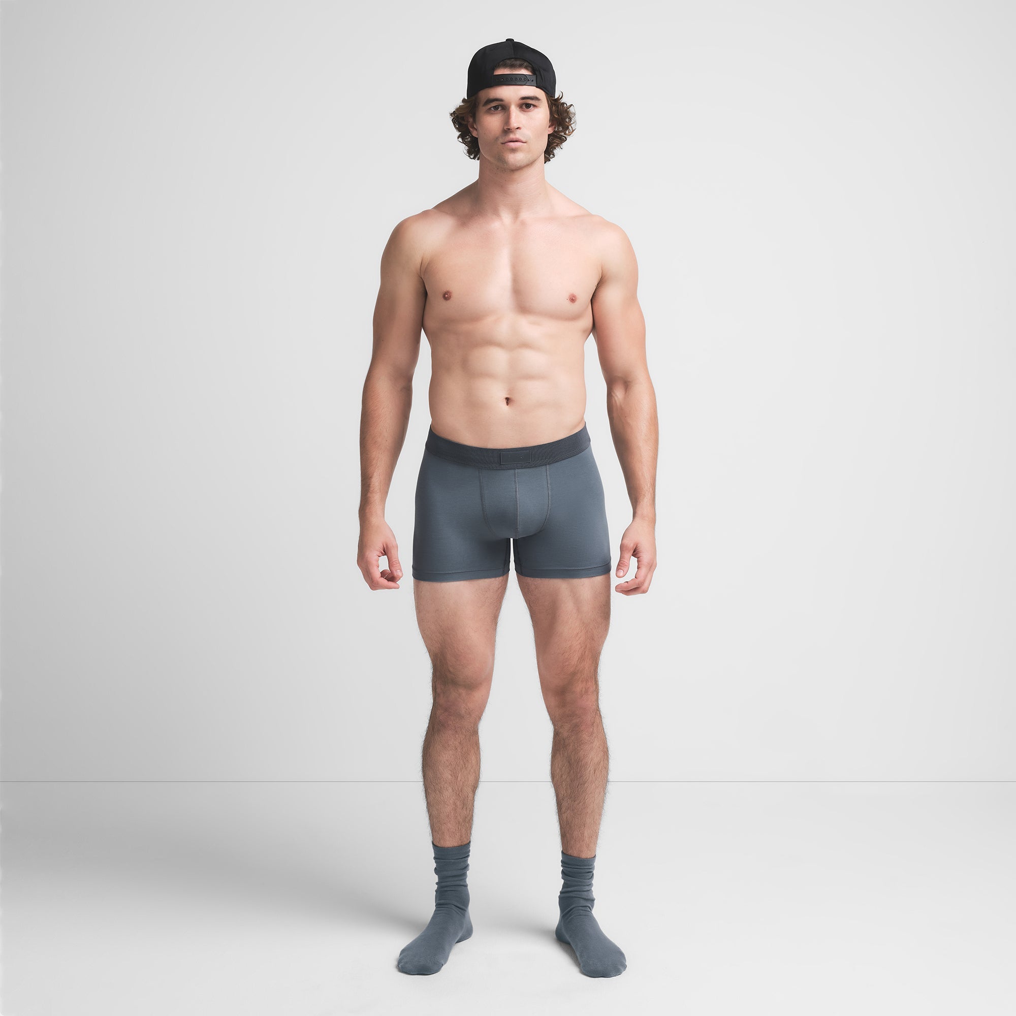 SKIMS COTTON MENS 3" BOXER BRIEF | KYANITE