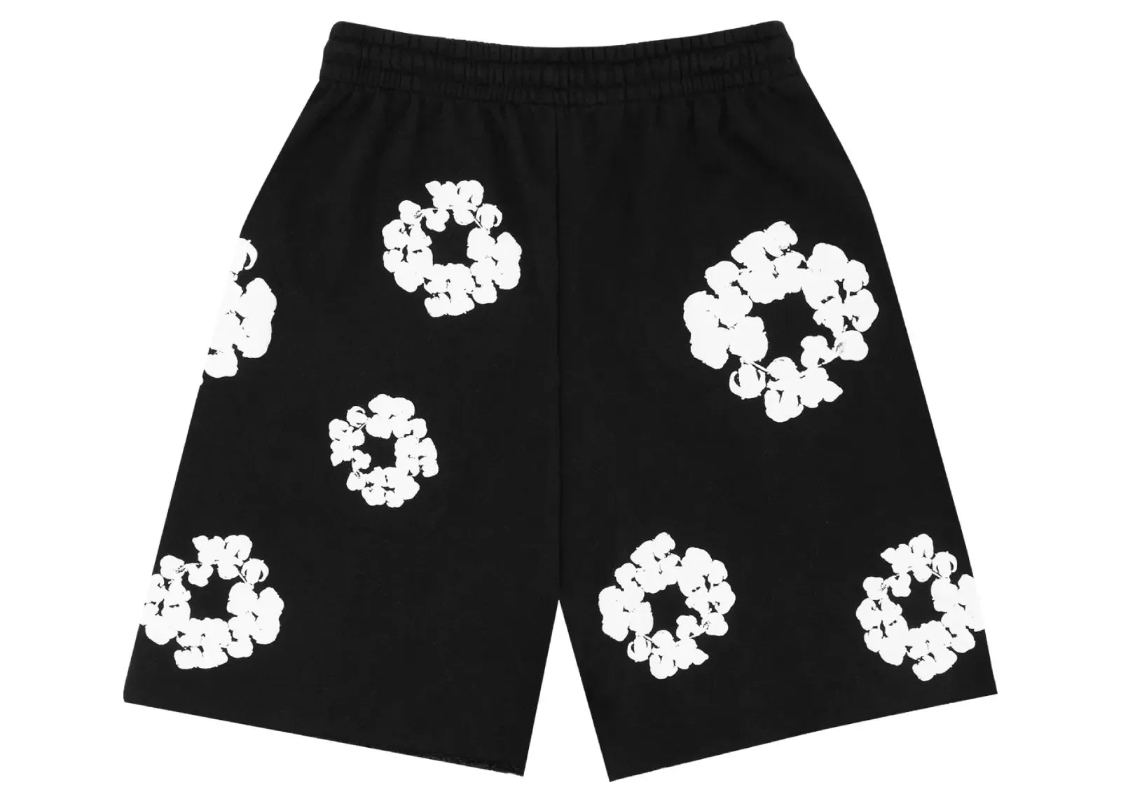 Denim Tears The Cotton Wreath Shorts Black - My Suti