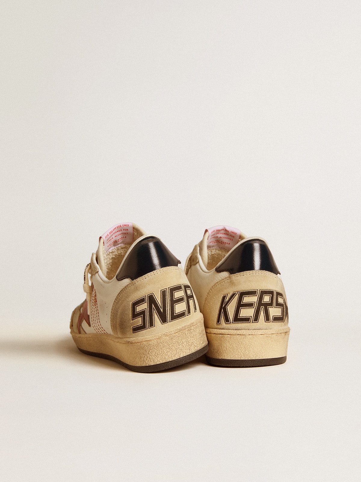 Golden Goose Men's Ball Star LTD in nappa leather with red leather star and leather heel tab