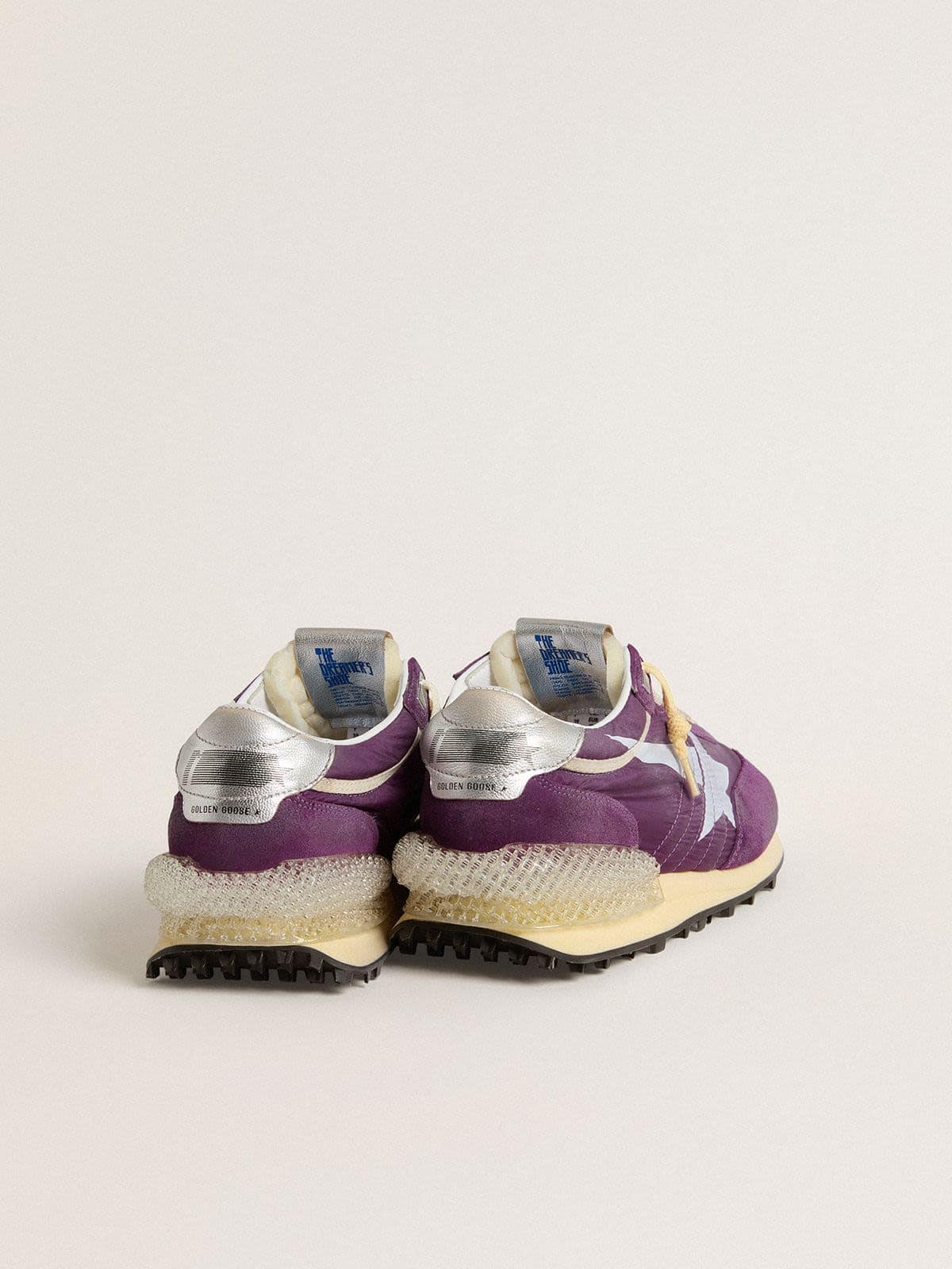 Golden Goose Men’s Marathon with purple nylon upper and white star