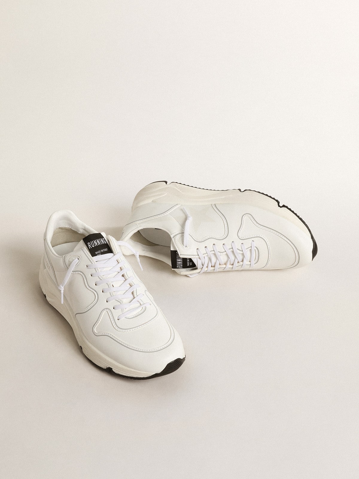 Golden Goose Women’s bio-based Running Sole with white star and heel tab