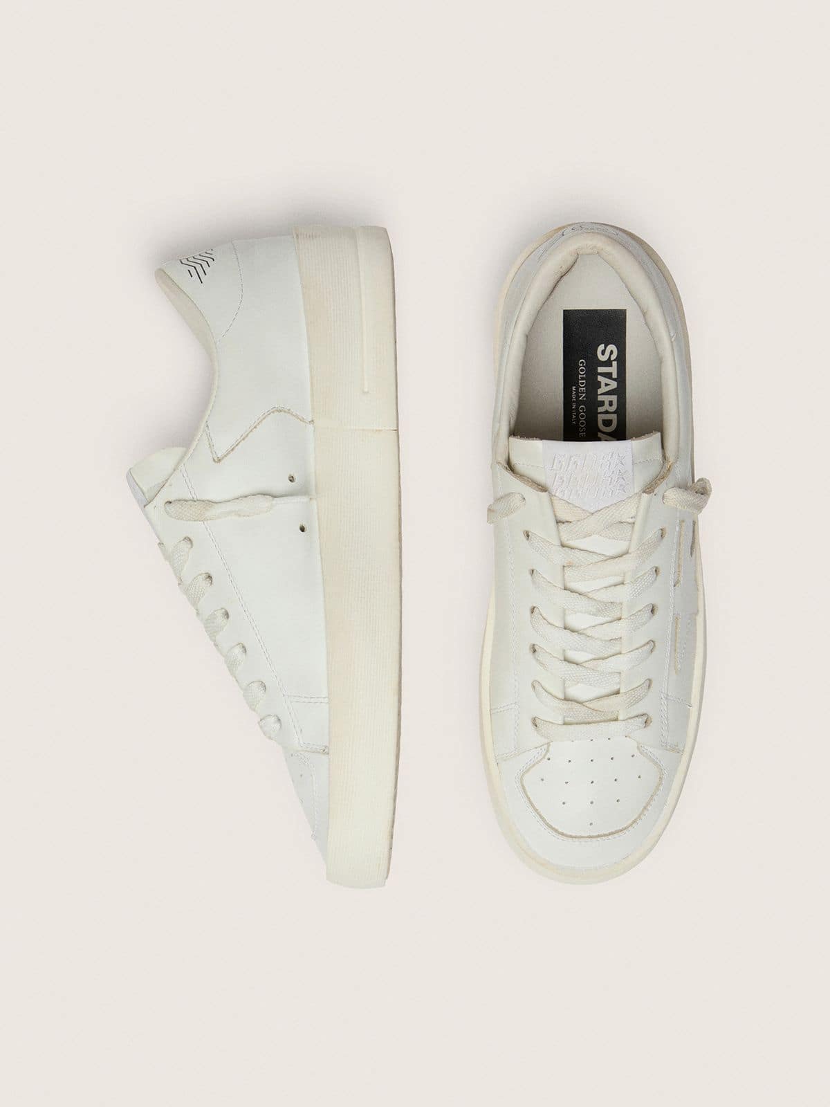 Golden Goose Women's Stardan in total white leather