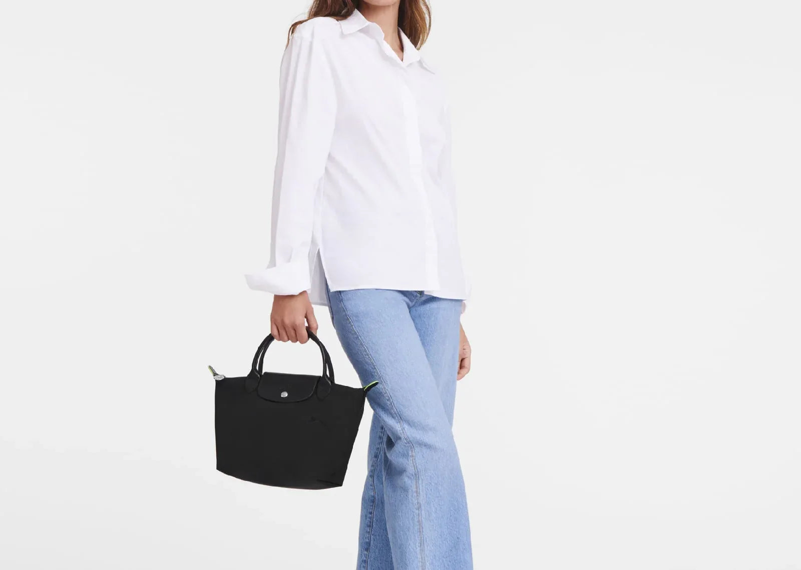 Longchamp Le Pliage Green Small Handbag Black - My Suti