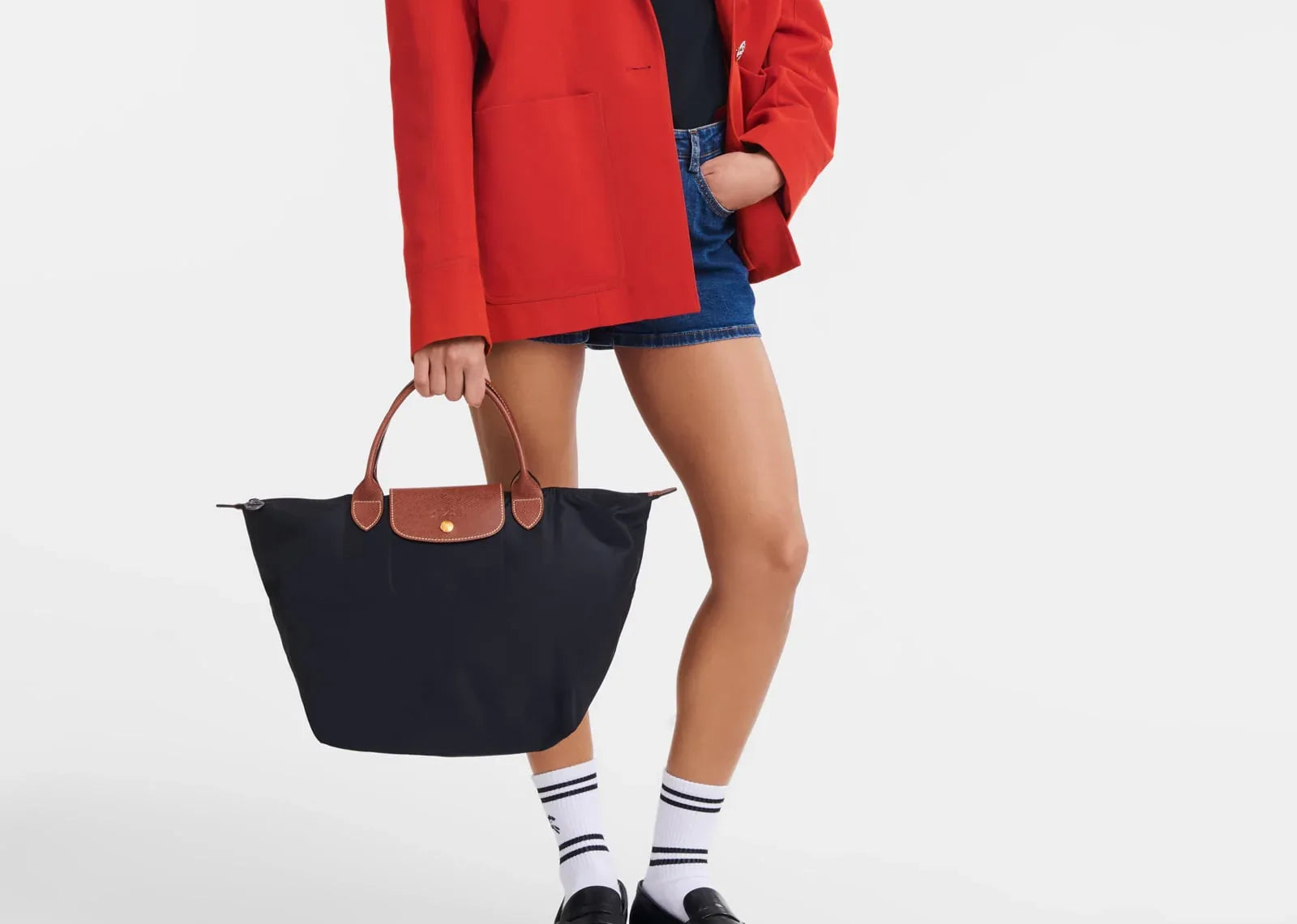 Longchamp Le Pliage Original Medium Handbag Black - My Suti