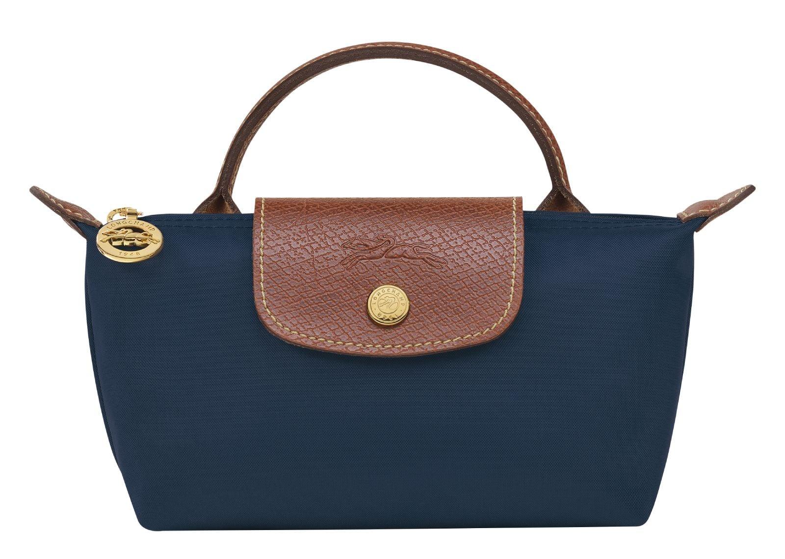Longchamp Le Pliage Original Pouch With Handle Navy - My Suti