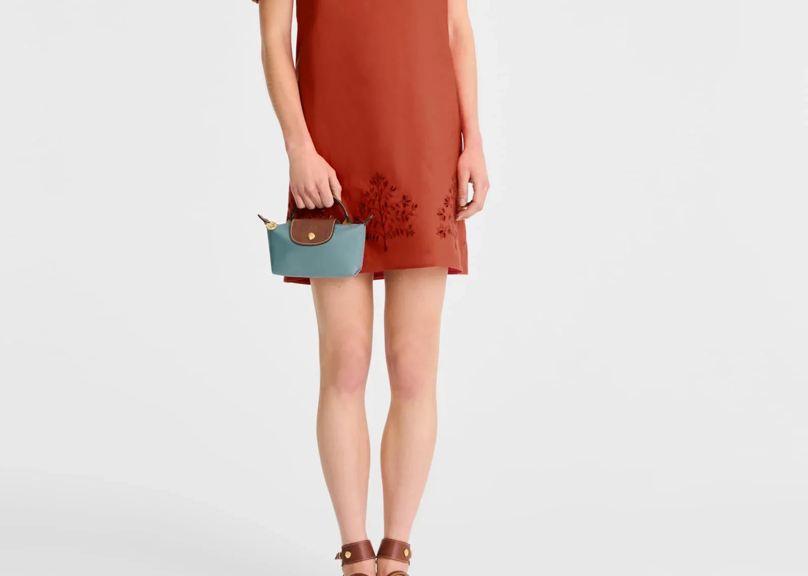 Longchamp Le Pliage Original Pouch With Handle Eucalyptus - My Suti