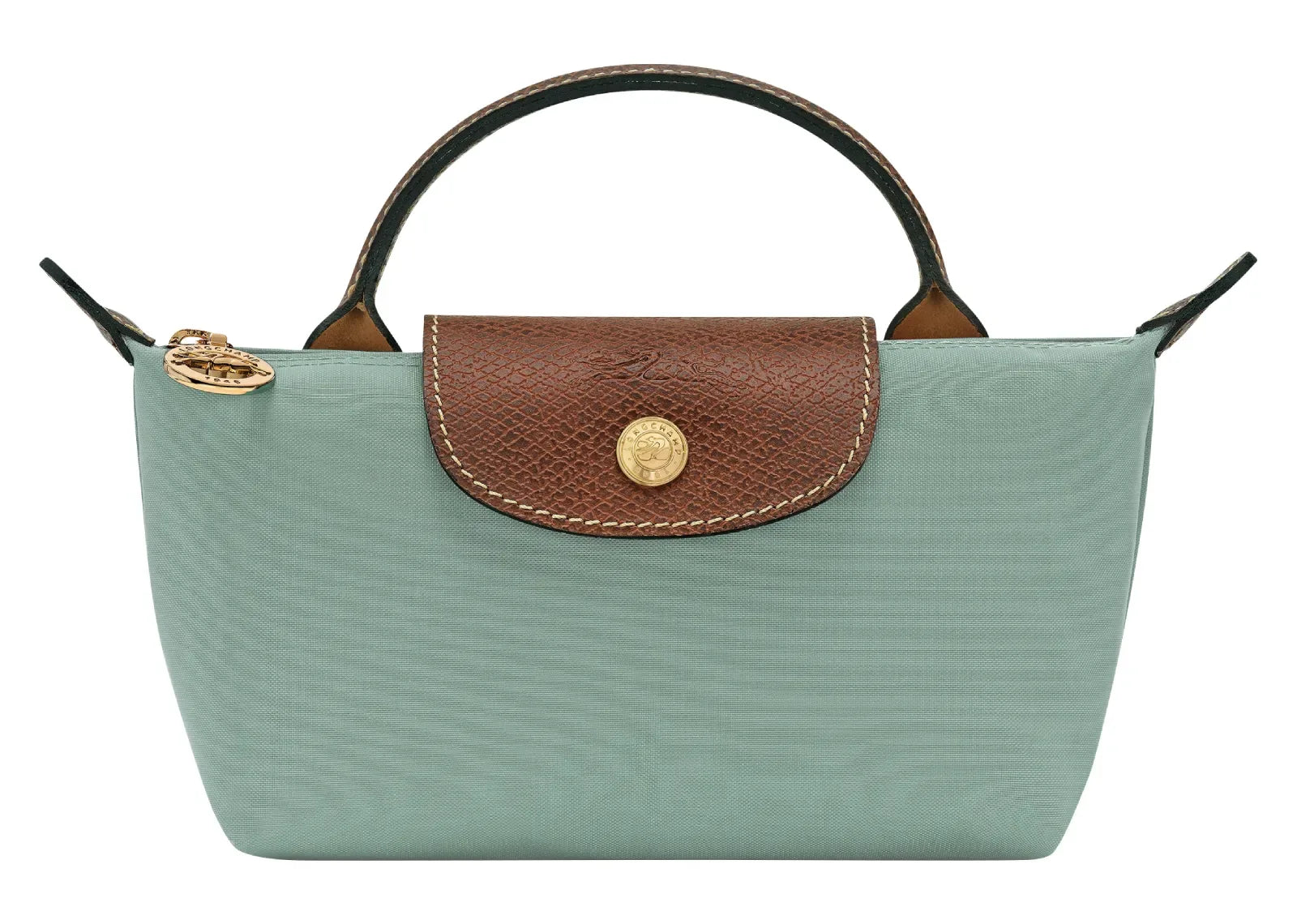 Longchamp Le Pliage Original Pouch With Handle Celadon - My Suti