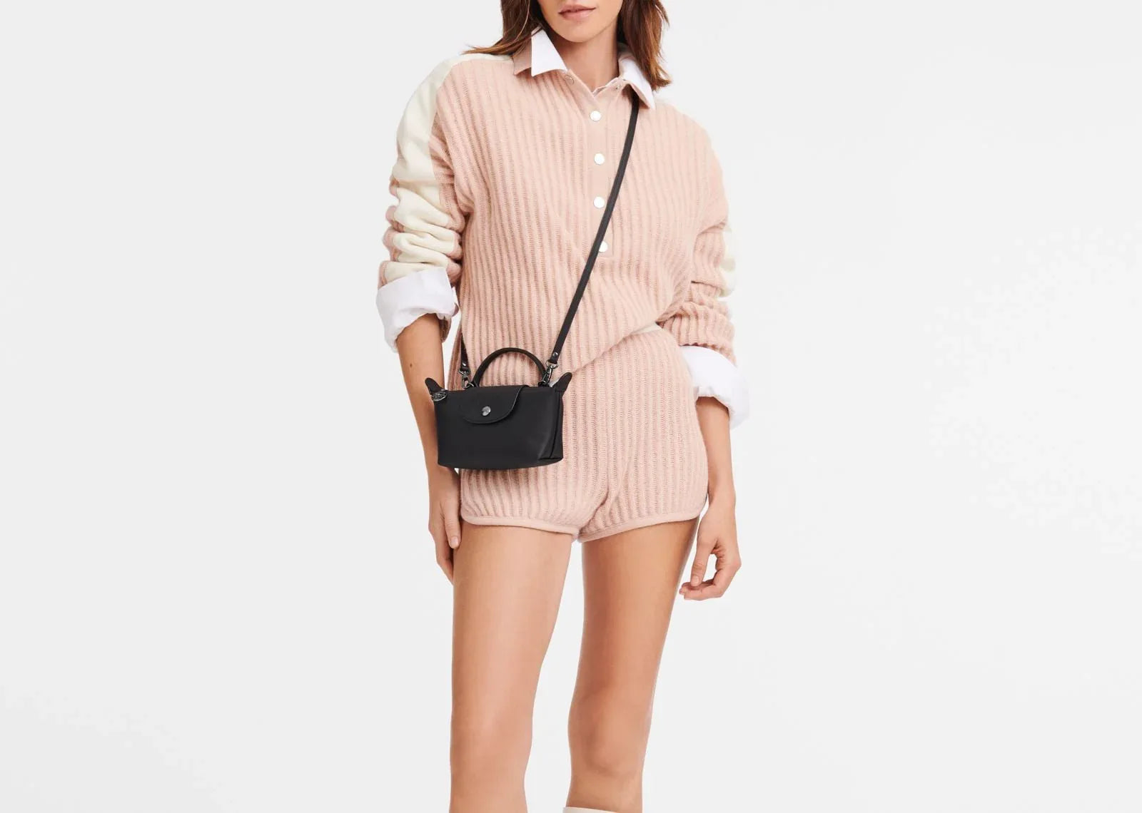 Longchamp Le Pliage Xtra XS Pouch Leather Black - My Suti