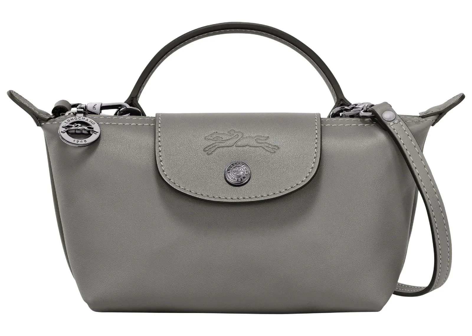 Longchamp Le Pliage Xtra XS Pouch Leather Turtledove - My Suti