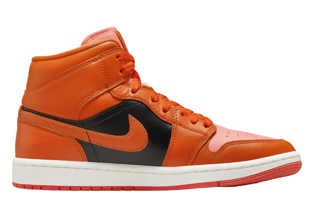Nike Air Jordan 1 Mid Orange Black (W) - My Suti