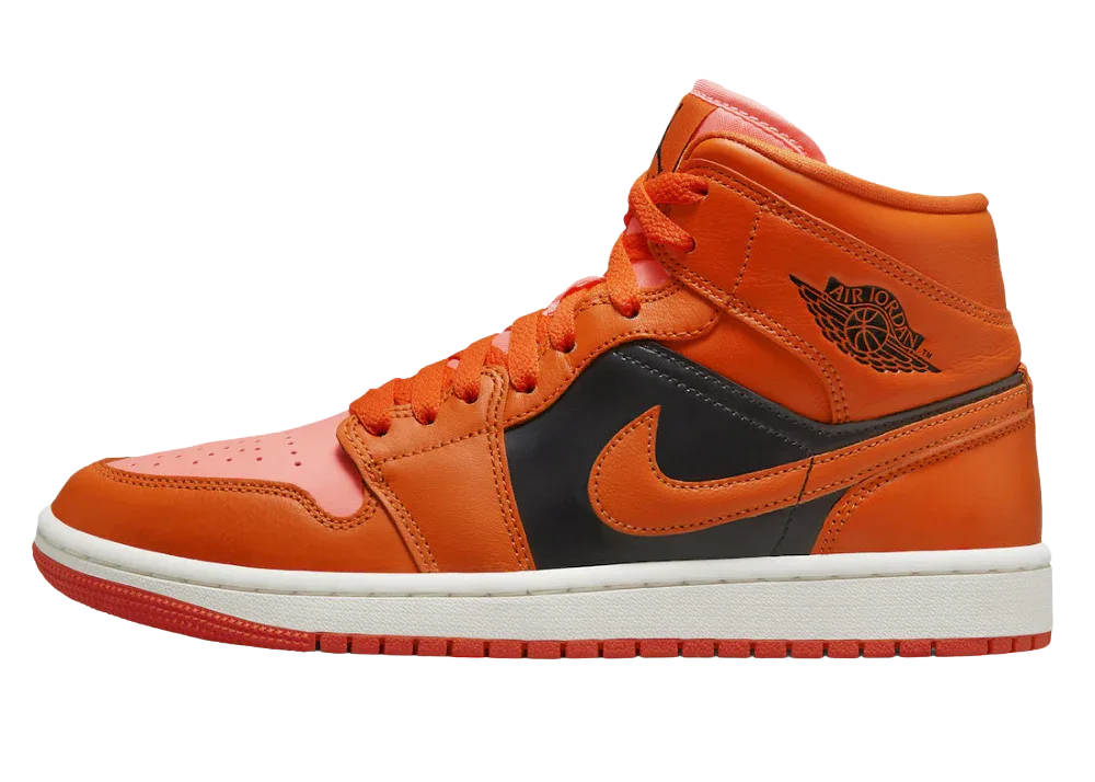 Nike Air Jordan 1 Mid Orange Black (W) - My Suti