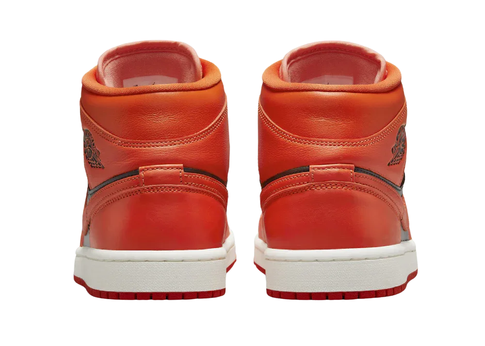 Nike Air Jordan 1 Mid Orange Black (W) - My Suti