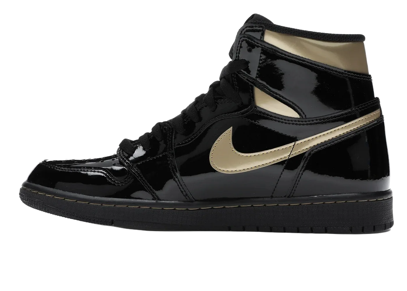 Nike Air Jordan 1 Retro High Black Metallic Gold (2020) - My Suti