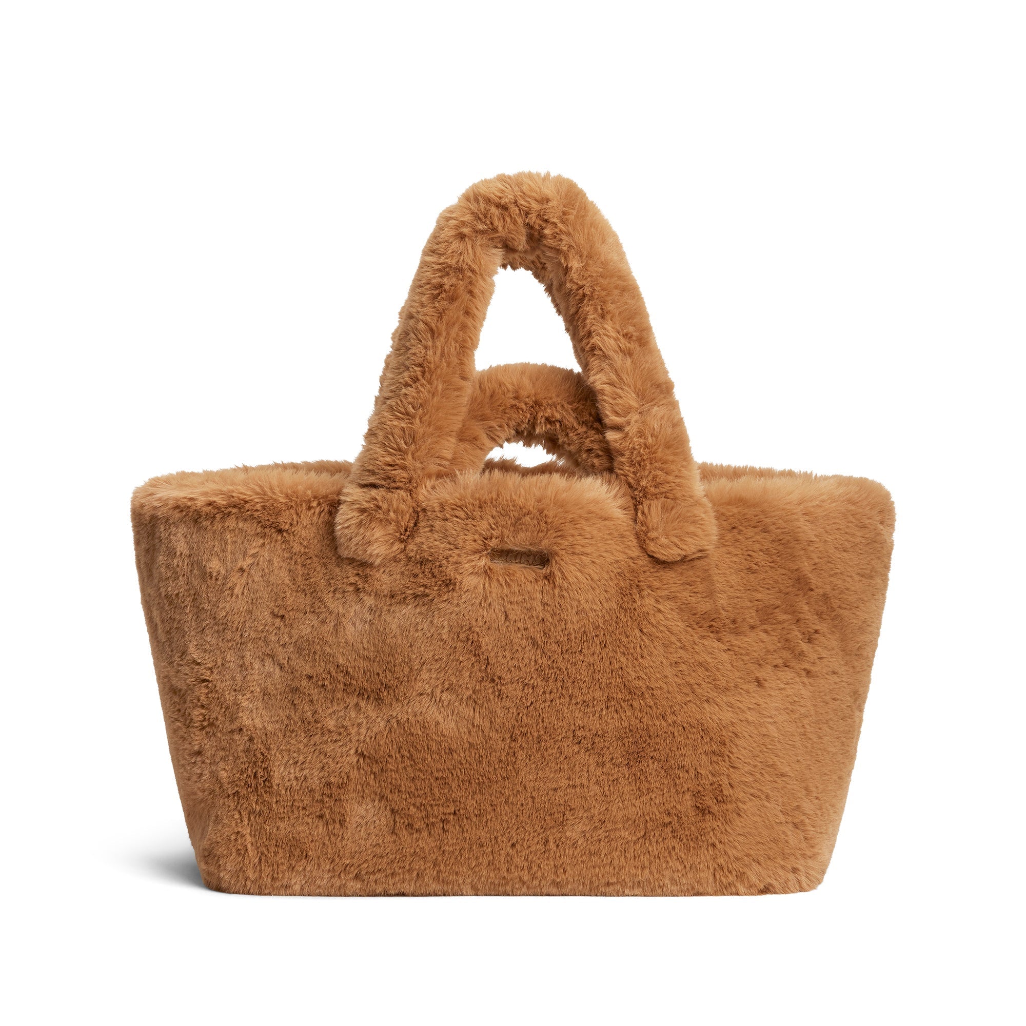 SKIMS FAUX FUR JUMBO TOTE | CAMEL
