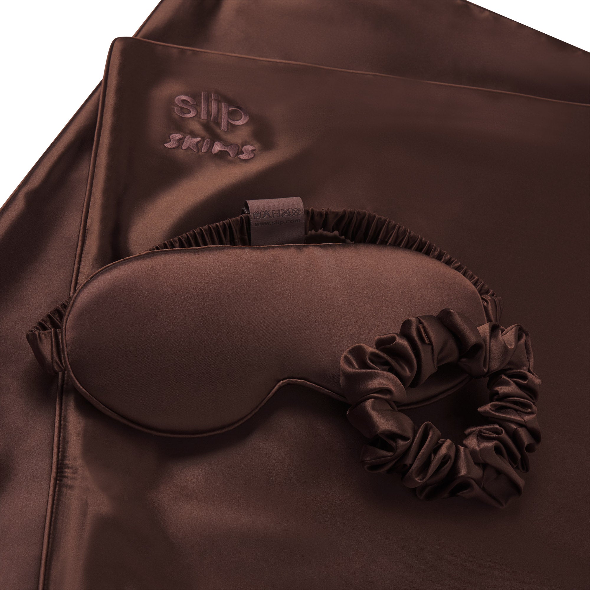 SLIP X SKIMS PURE SILK SIGNATURE GIFT SET | COCOA