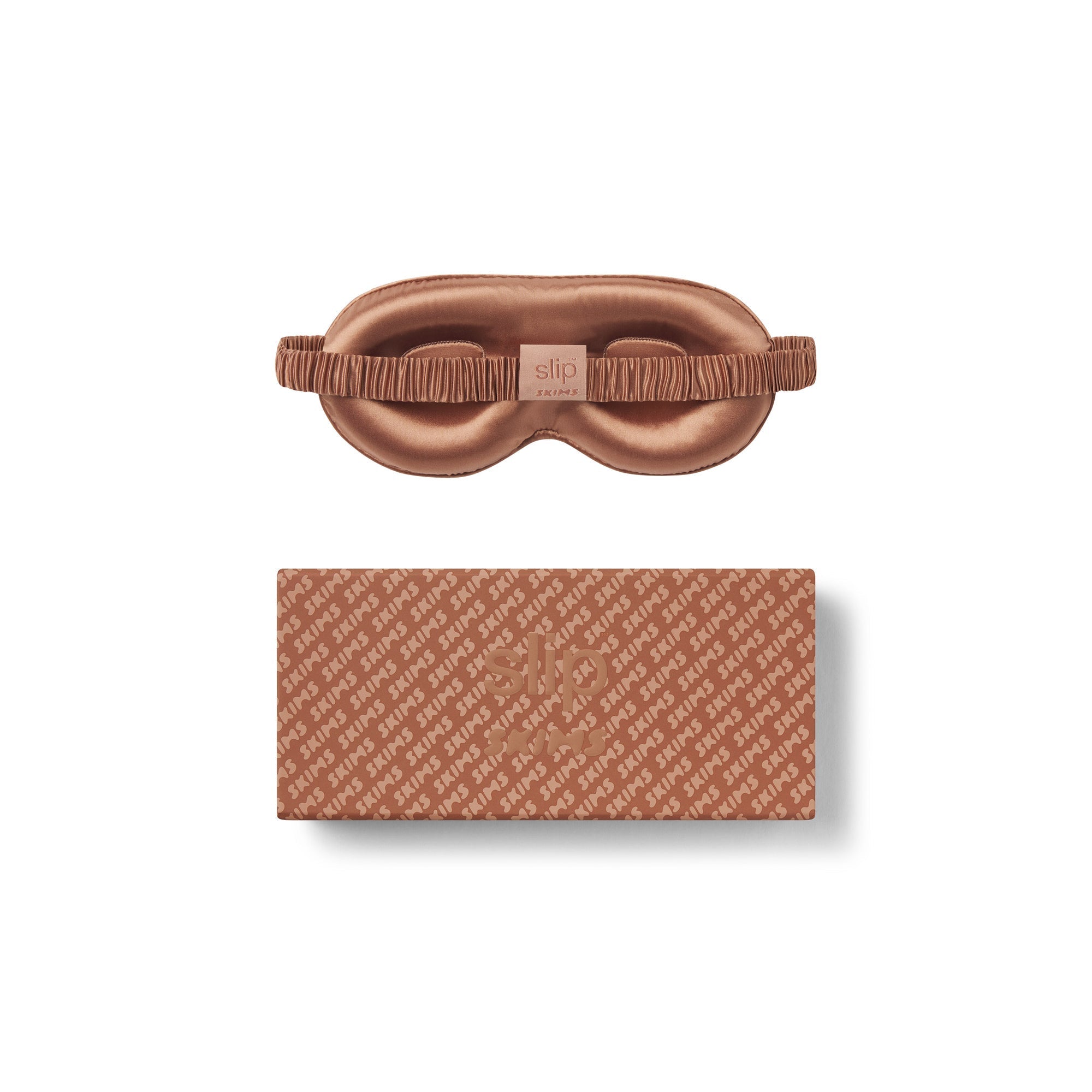 SLIP X SKIMS PURE SILK CONTOUR SLEEP MASK | SIENNA