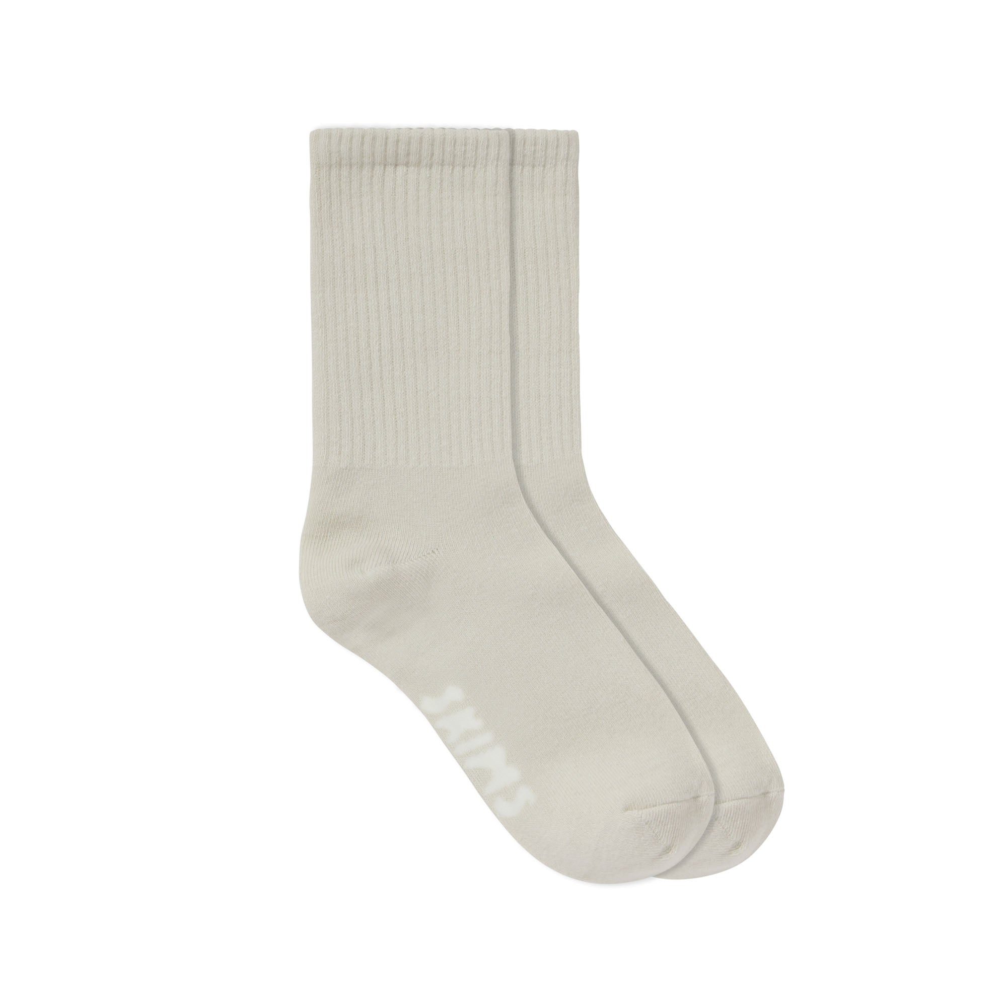 SKIMS RIBBED CREW SOCK | BONE