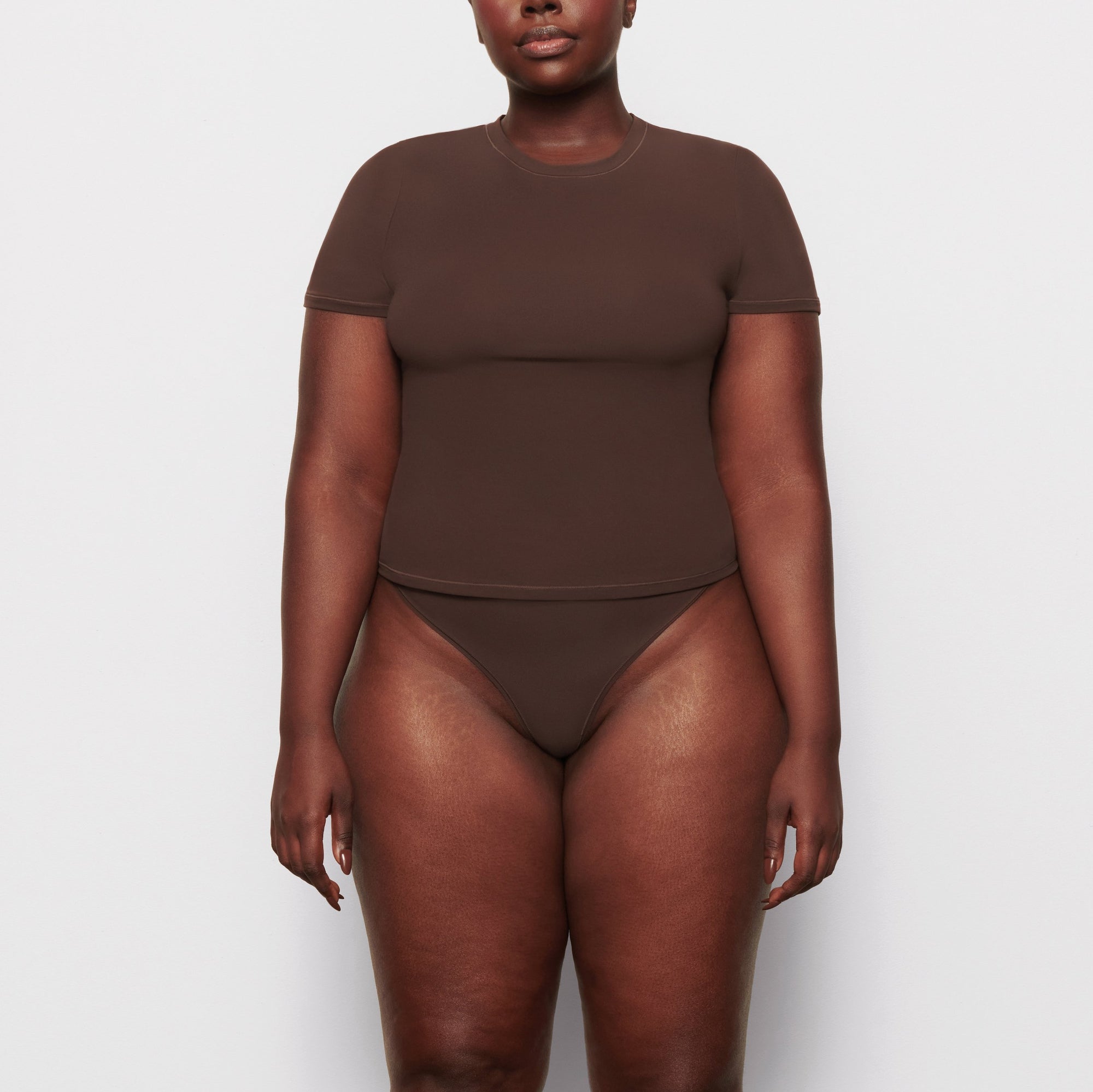 SKIMS FITS EVERYBODY T-SHIRT | COCOA