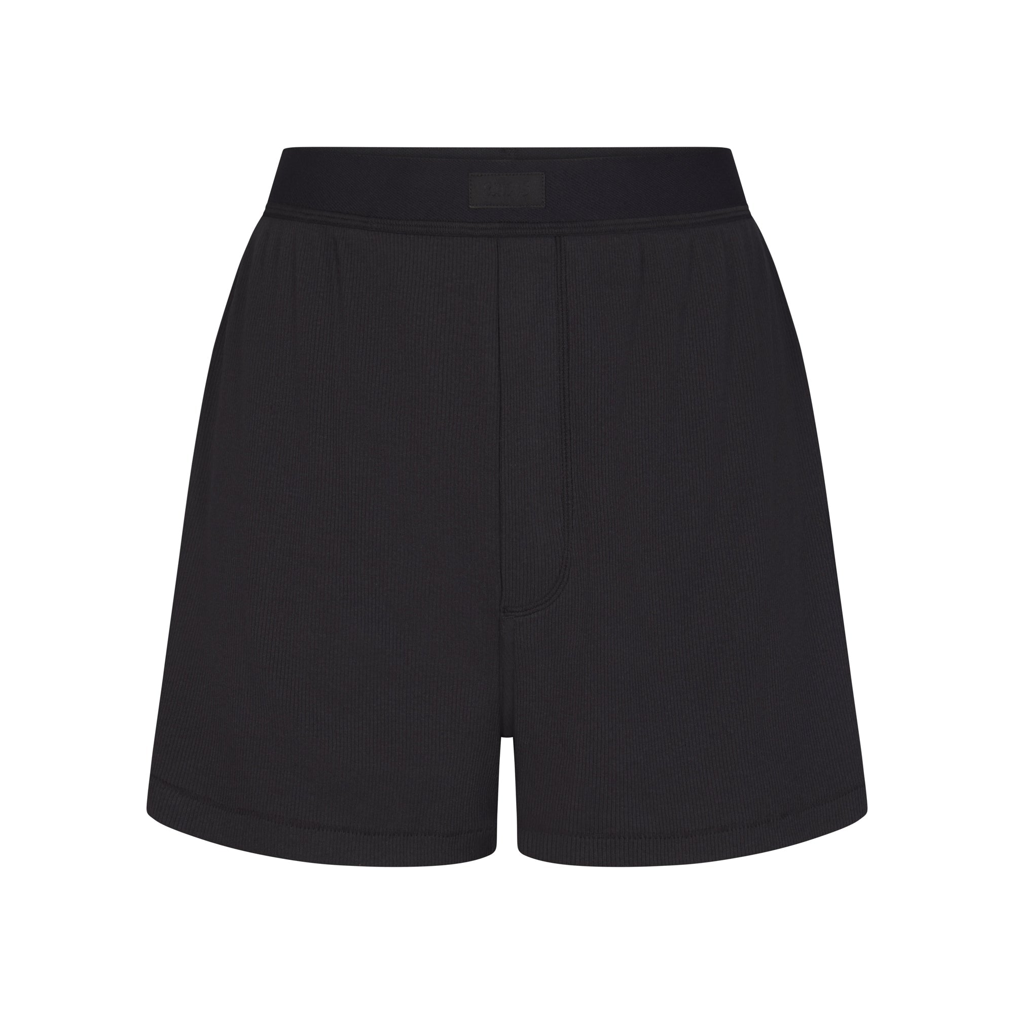 SKIMS COTTON RIB LOOSE BOXER | SOOT