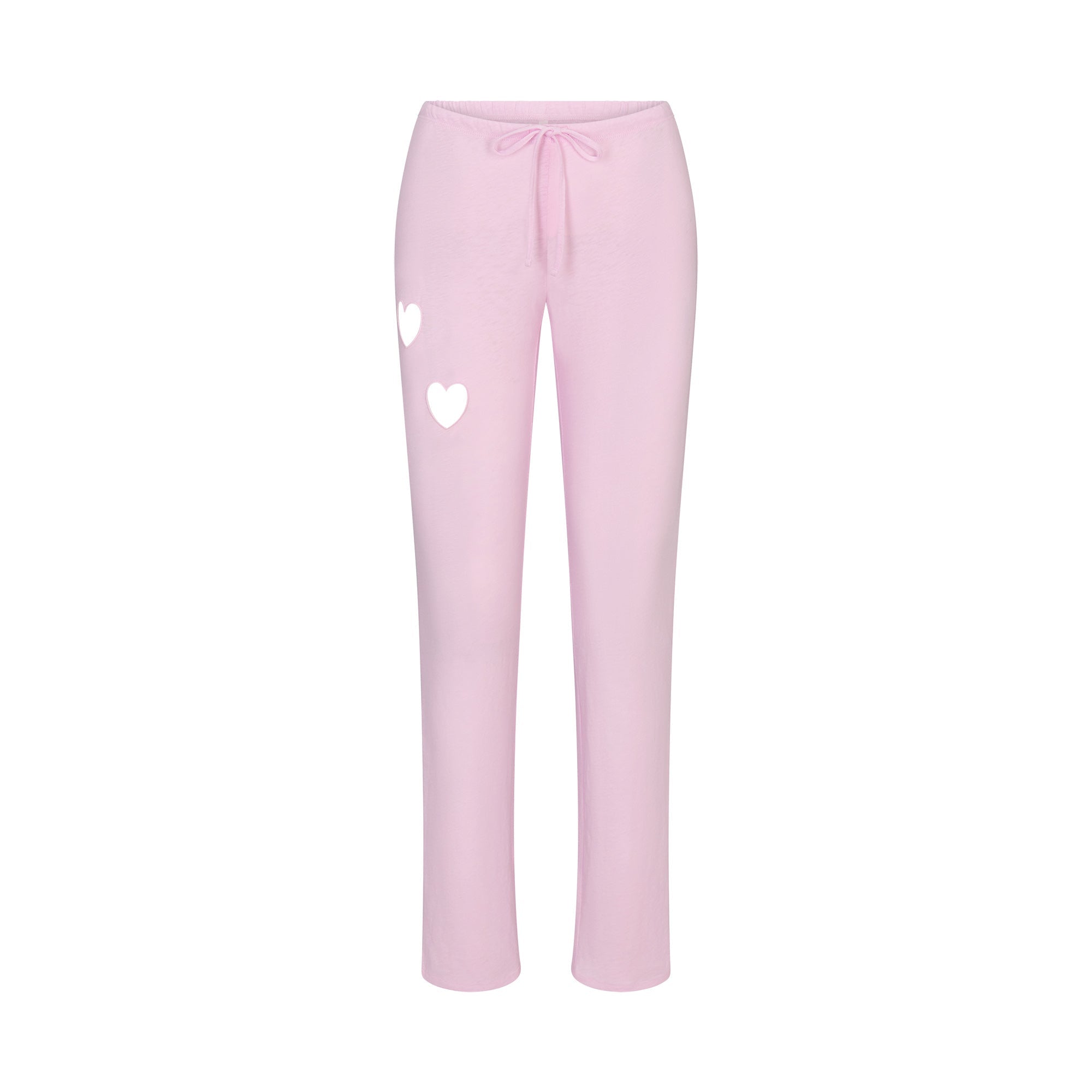 SKIMS WORN IN JERSEY HEART STRAIGHT LEG PANT | BABY PINK
