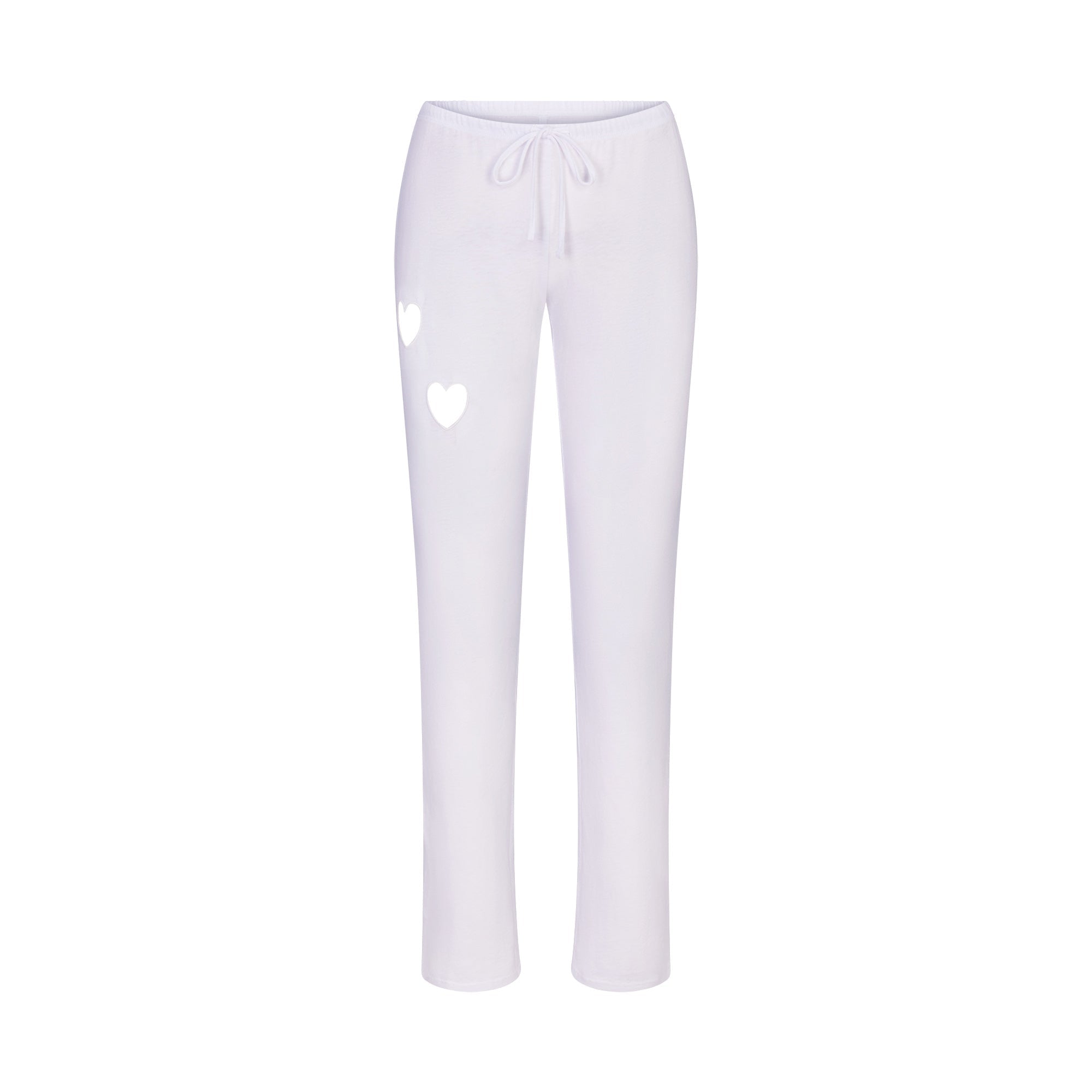 SKIMS WORN IN JERSEY HEART STRAIGHT LEG PANT | SNOW