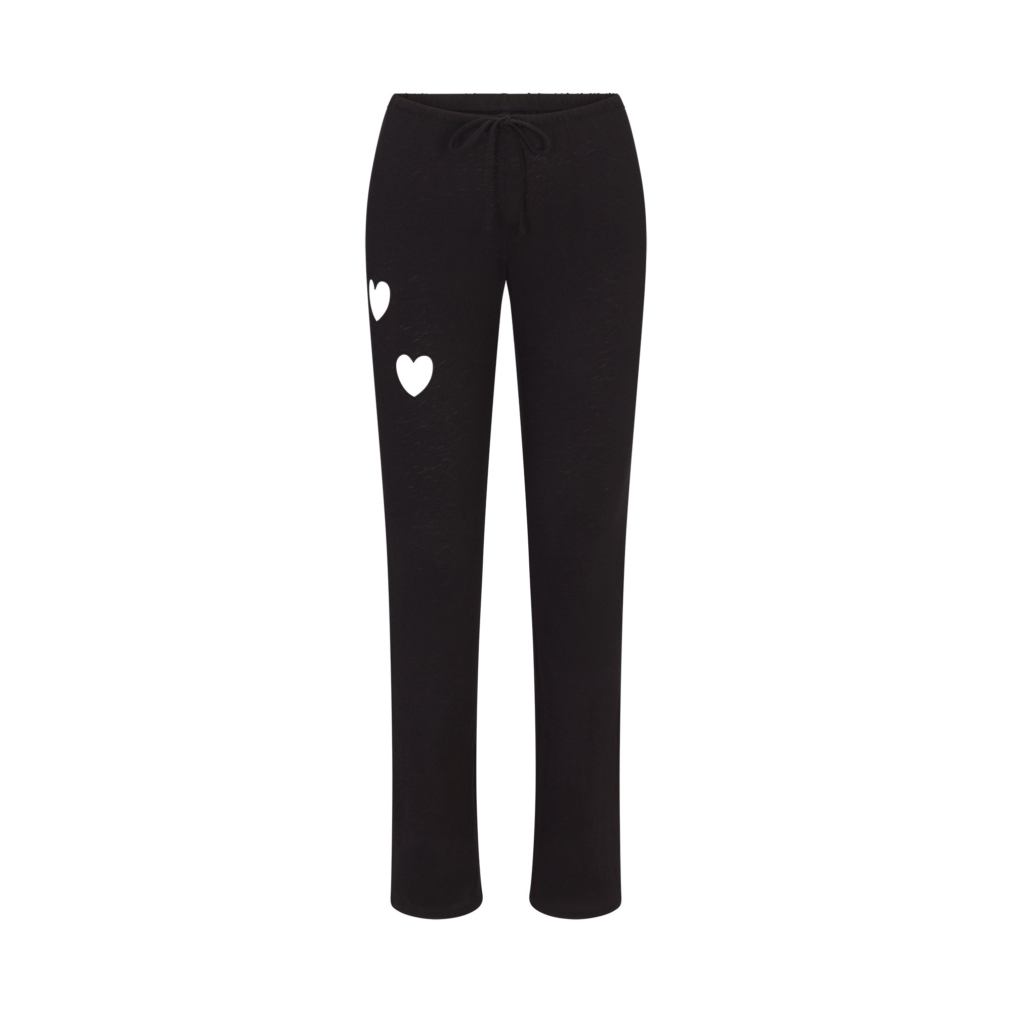 SKIMS WORN IN JERSEY HEART STRAIGHT LEG PANT | WASHED ONYX