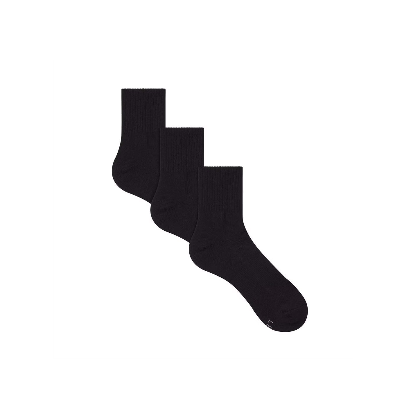 SKIMS MENS 3/4 CREW SOCK 3-PACK | ONYX