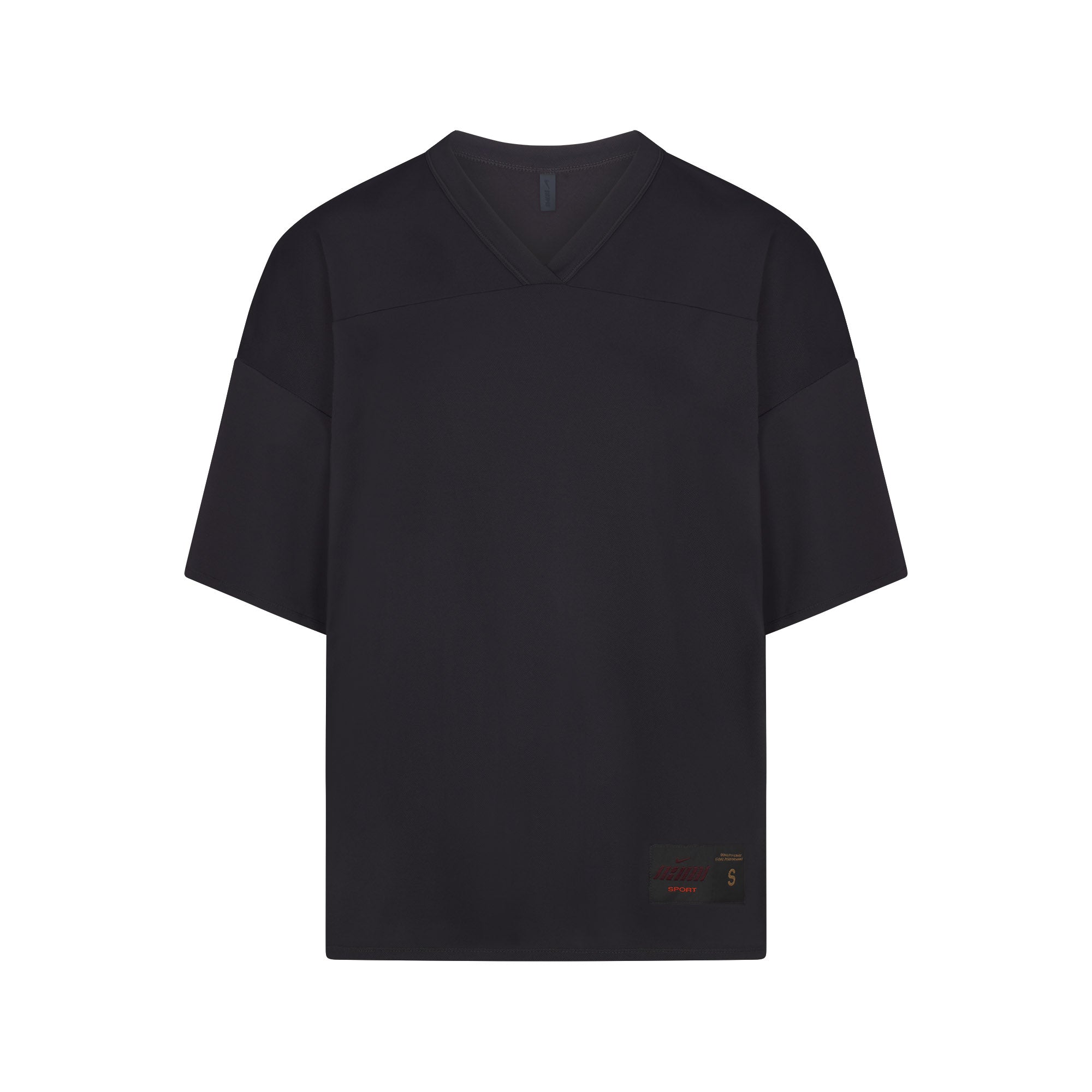 NikeSKIMS AIRY V-NECK OVERBedenD TOP | OBSIDIAN