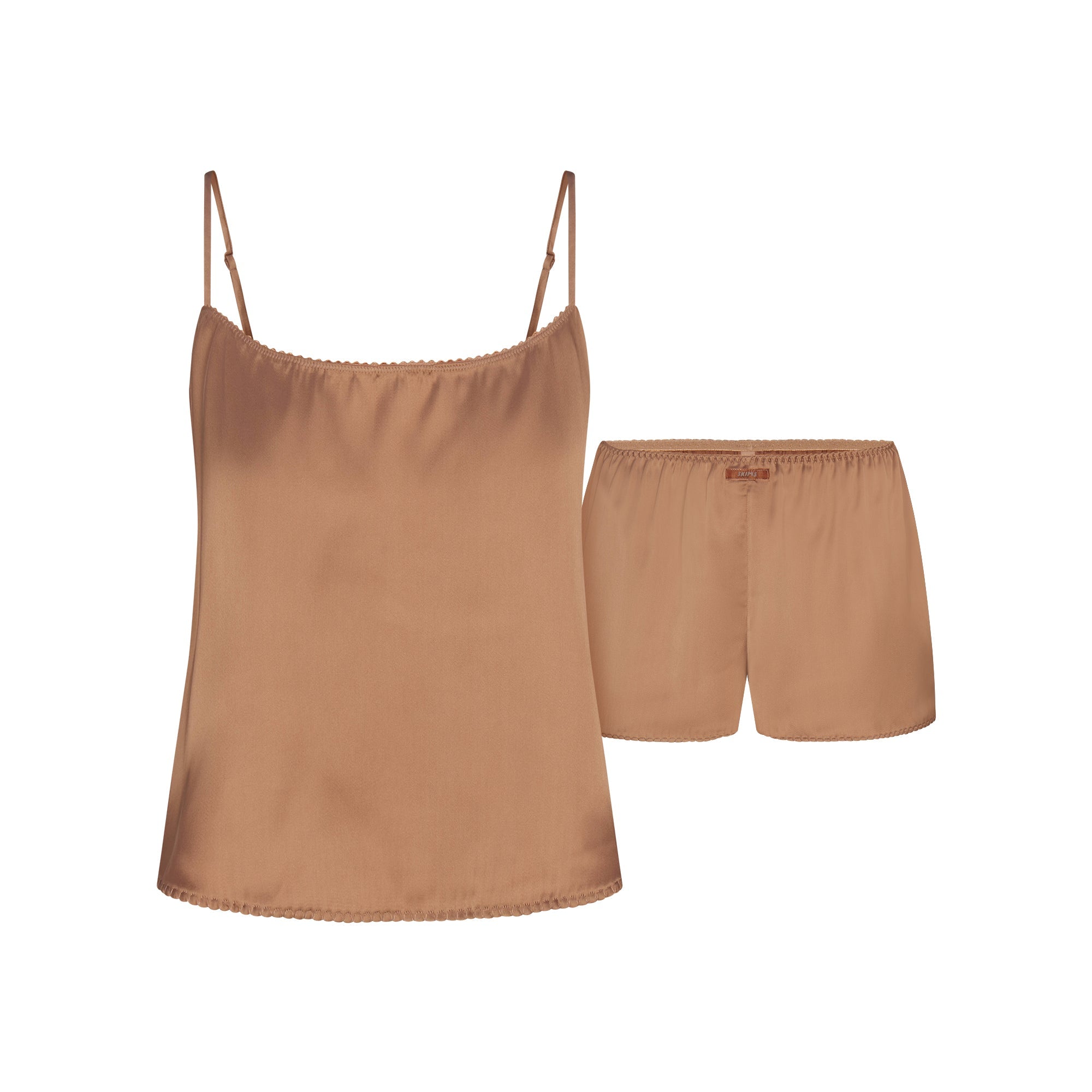 SKIMS WOVEN SHINE CAMI AND SHORT SLEEP SET | SIENNA