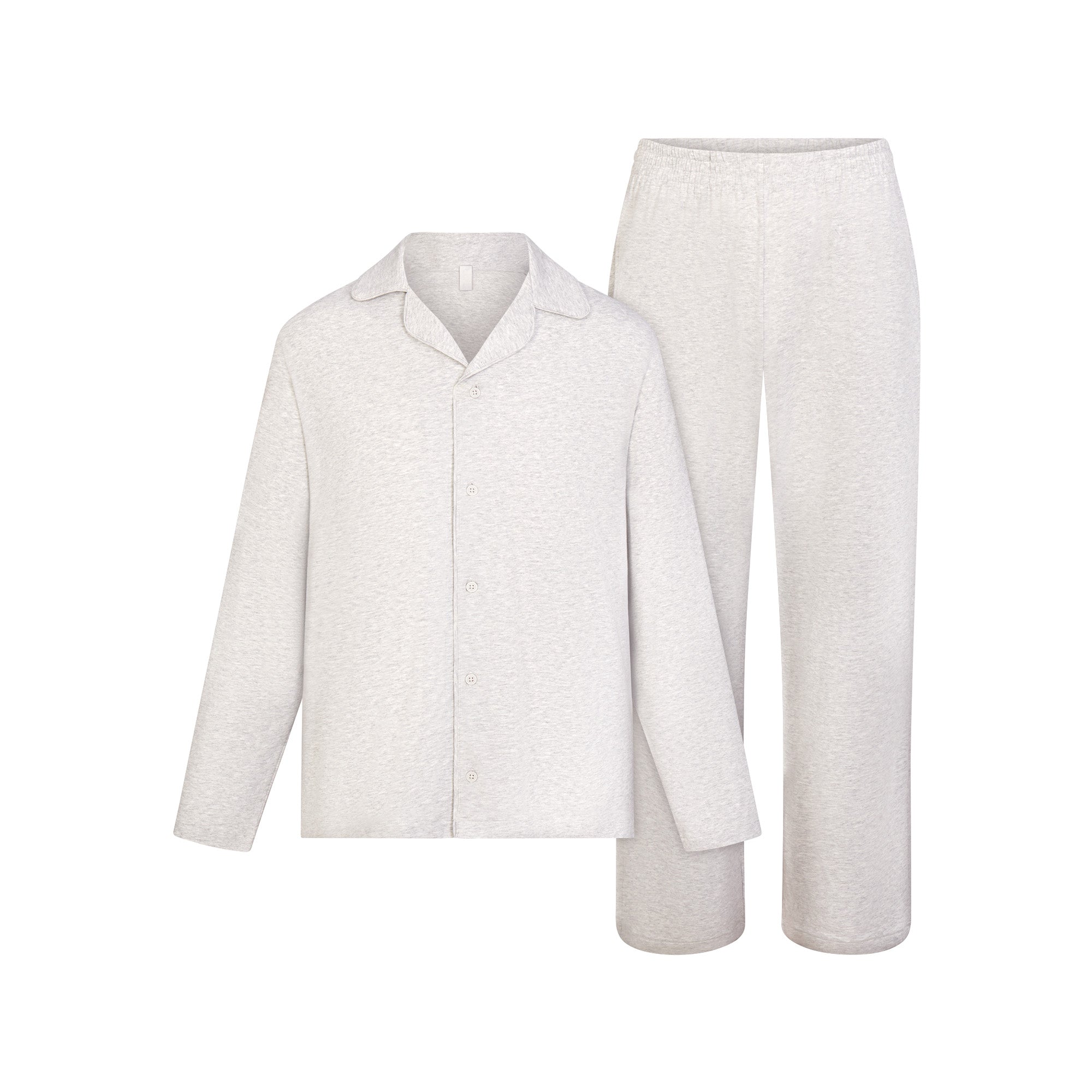 SKIMS JERSEY SLEEP MENS SLEEP SET | LIGHT HEATHER GREY