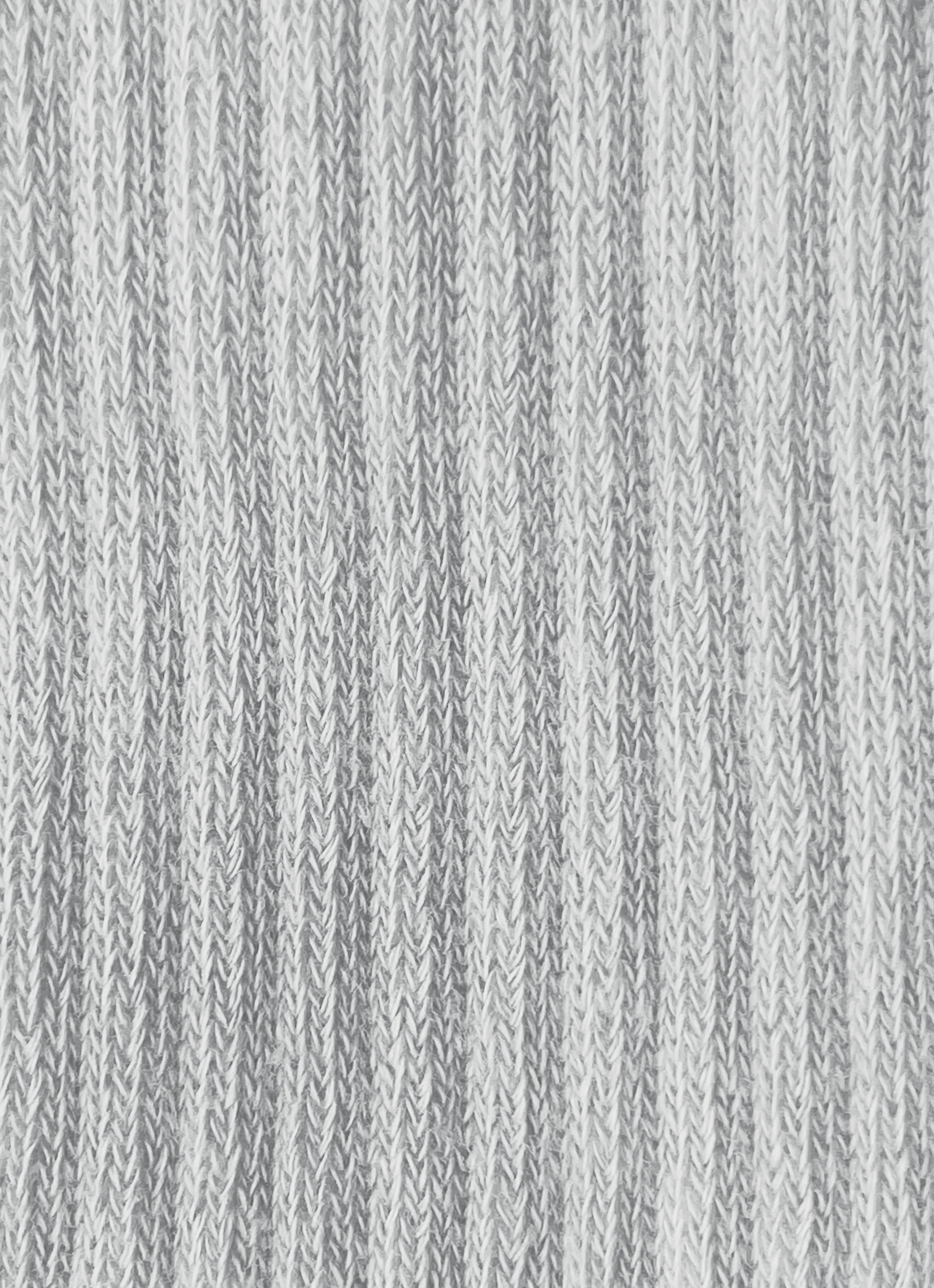 SKIMS RIBBED CREW SOCK | LIGHT HEATHER GREY