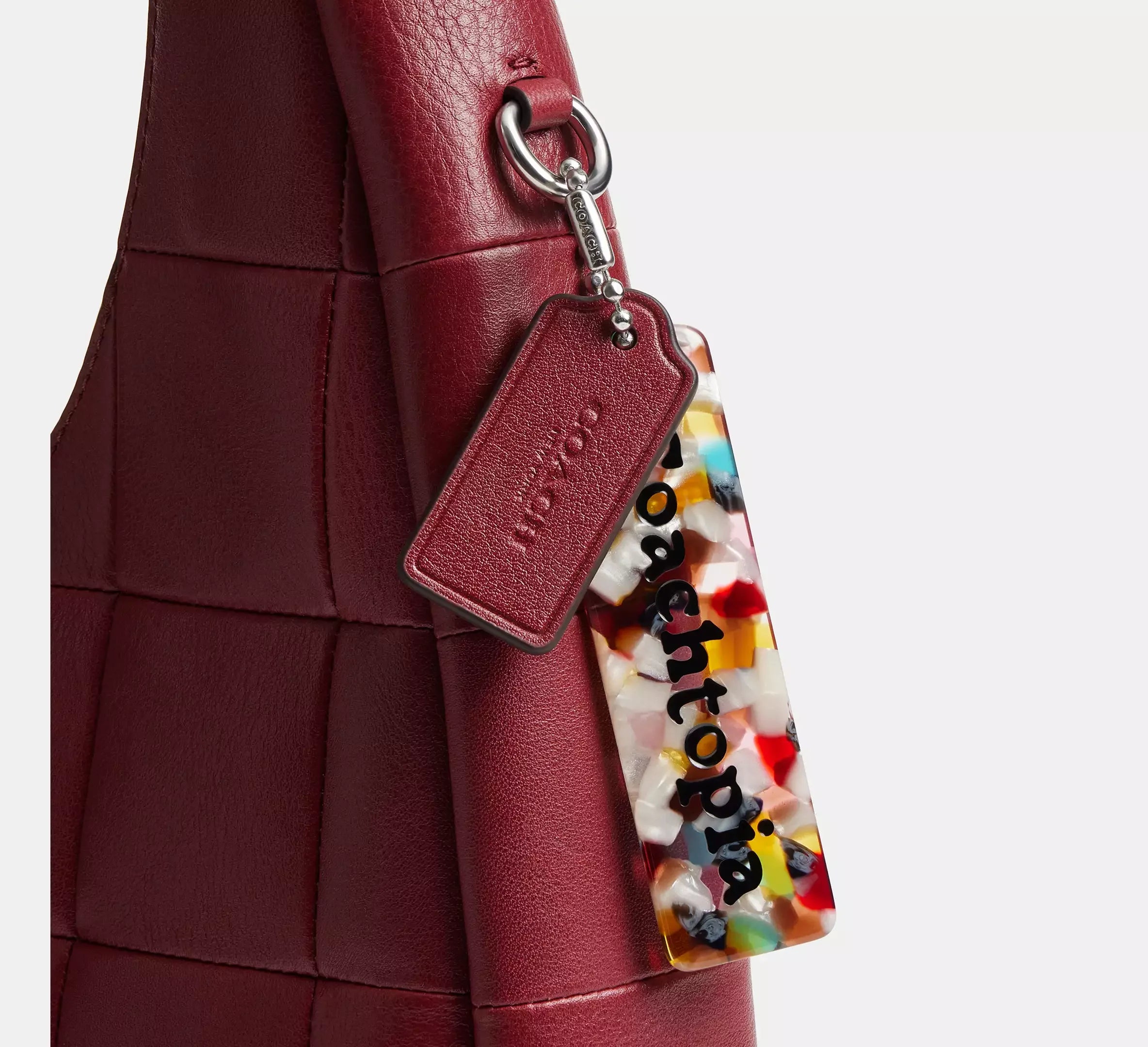 Coach Alter/Ego Crescent Shoulder Bag In Upcrafted Leather - Dark Ruby - My Suti