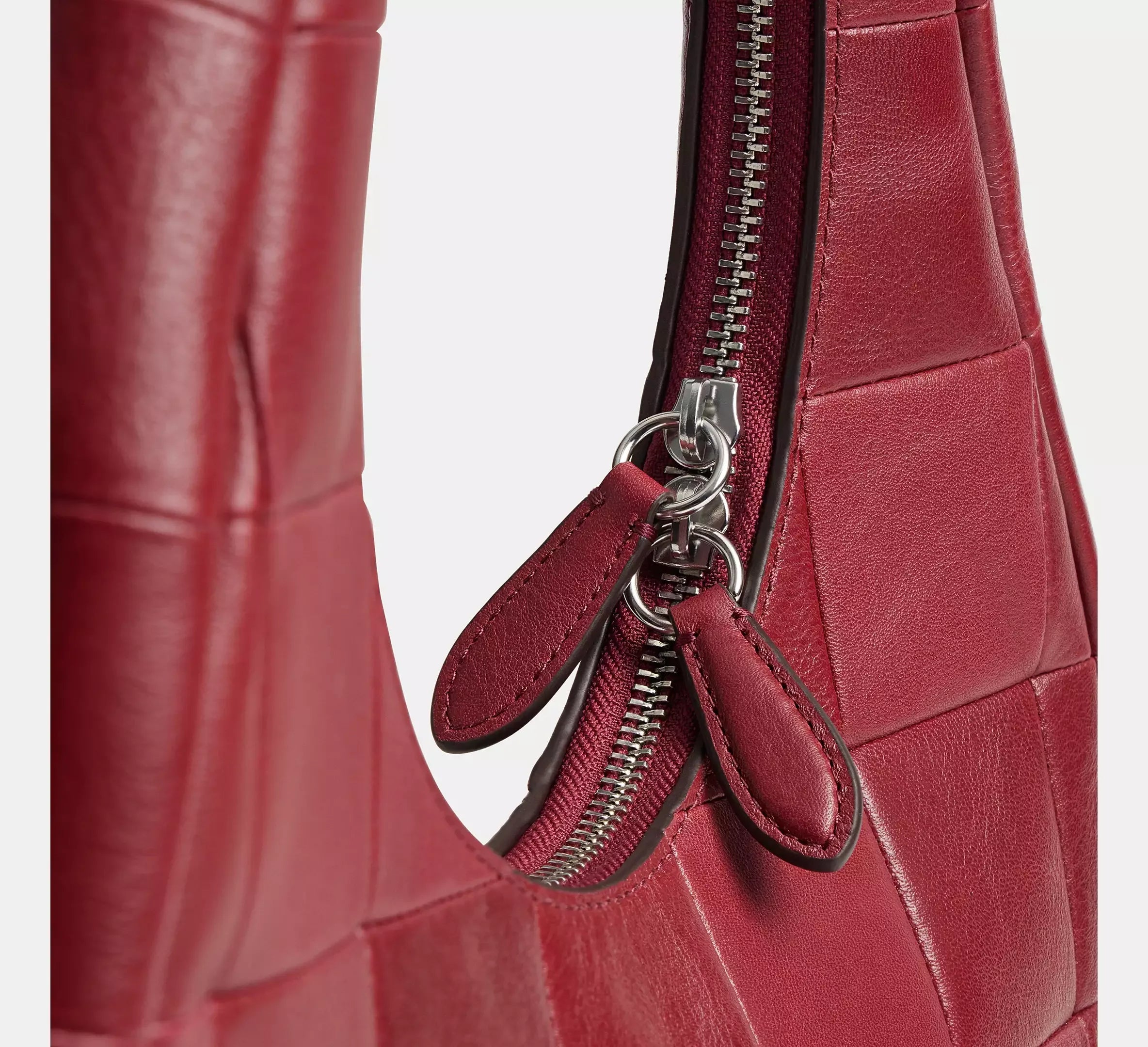 Coach Alter/Ego Crescent Shoulder Bag In Upcrafted Leather - Dark Ruby - My Suti