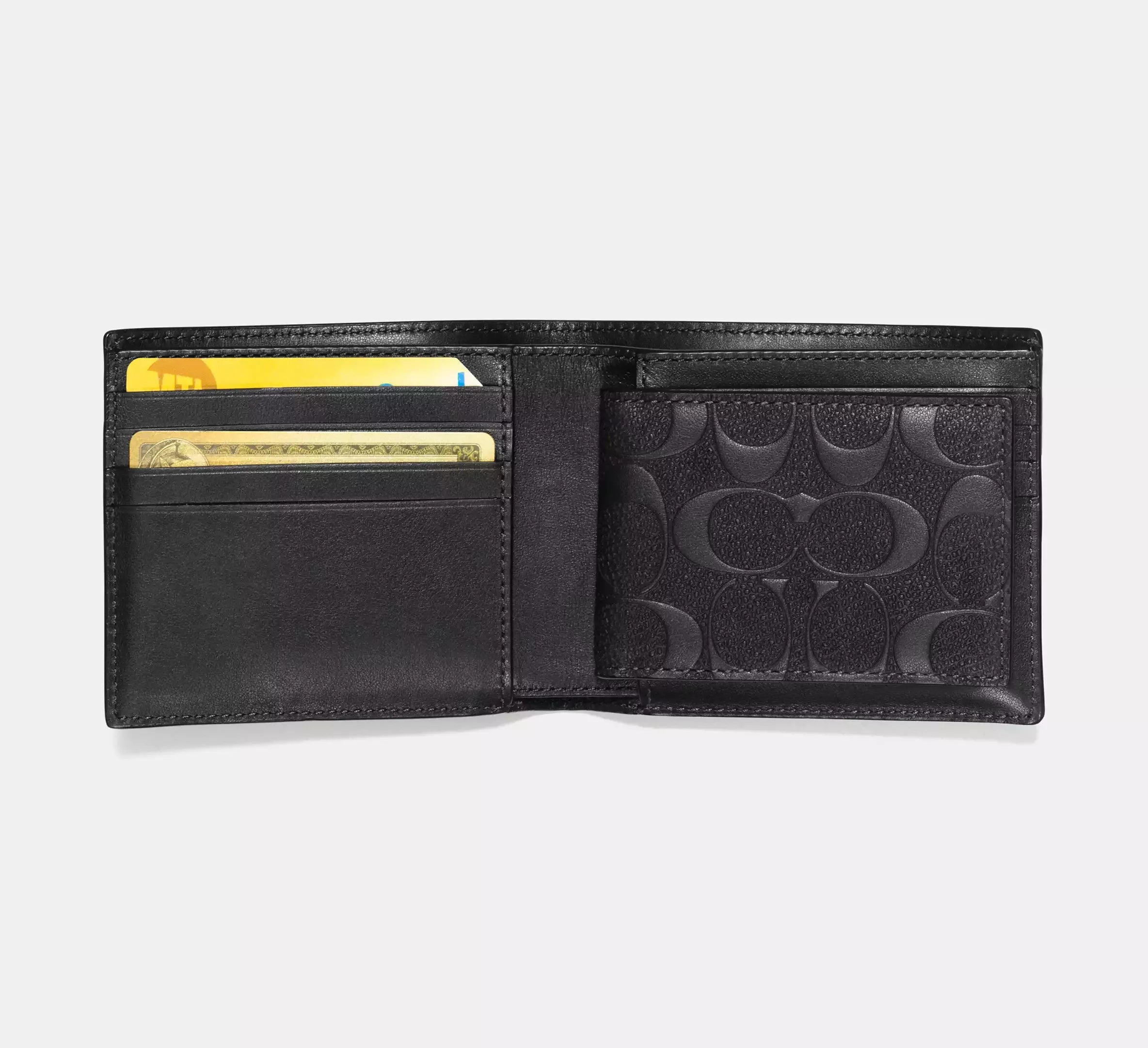 Coach 3-In-1 Wallet In Signature Leather - Black - My Suti