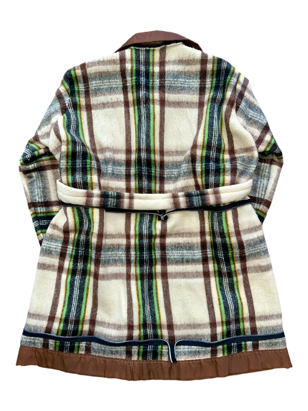 Cointel The Cocoa Brown Plaid Trench Tote