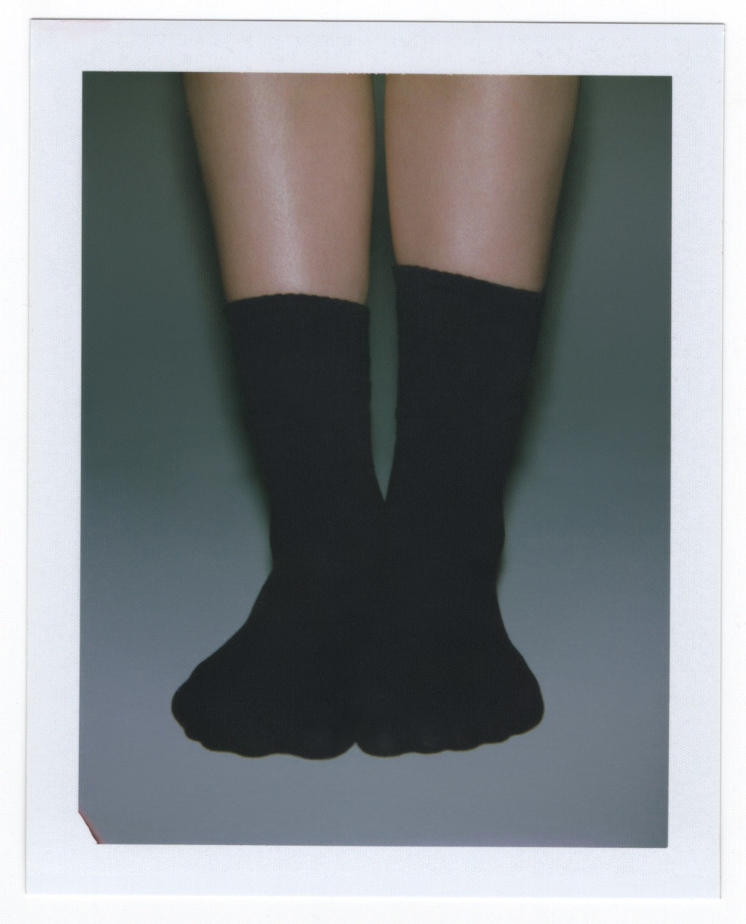 SKIMS RIBBED CREW SOCK | SOOT