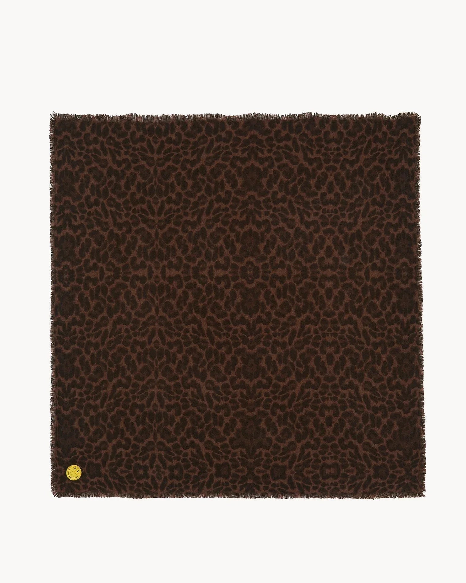 KUJTEN Large Bandana Hachiko Leo Smiley Leoprint Spicy Brown - Bandana - My Suti