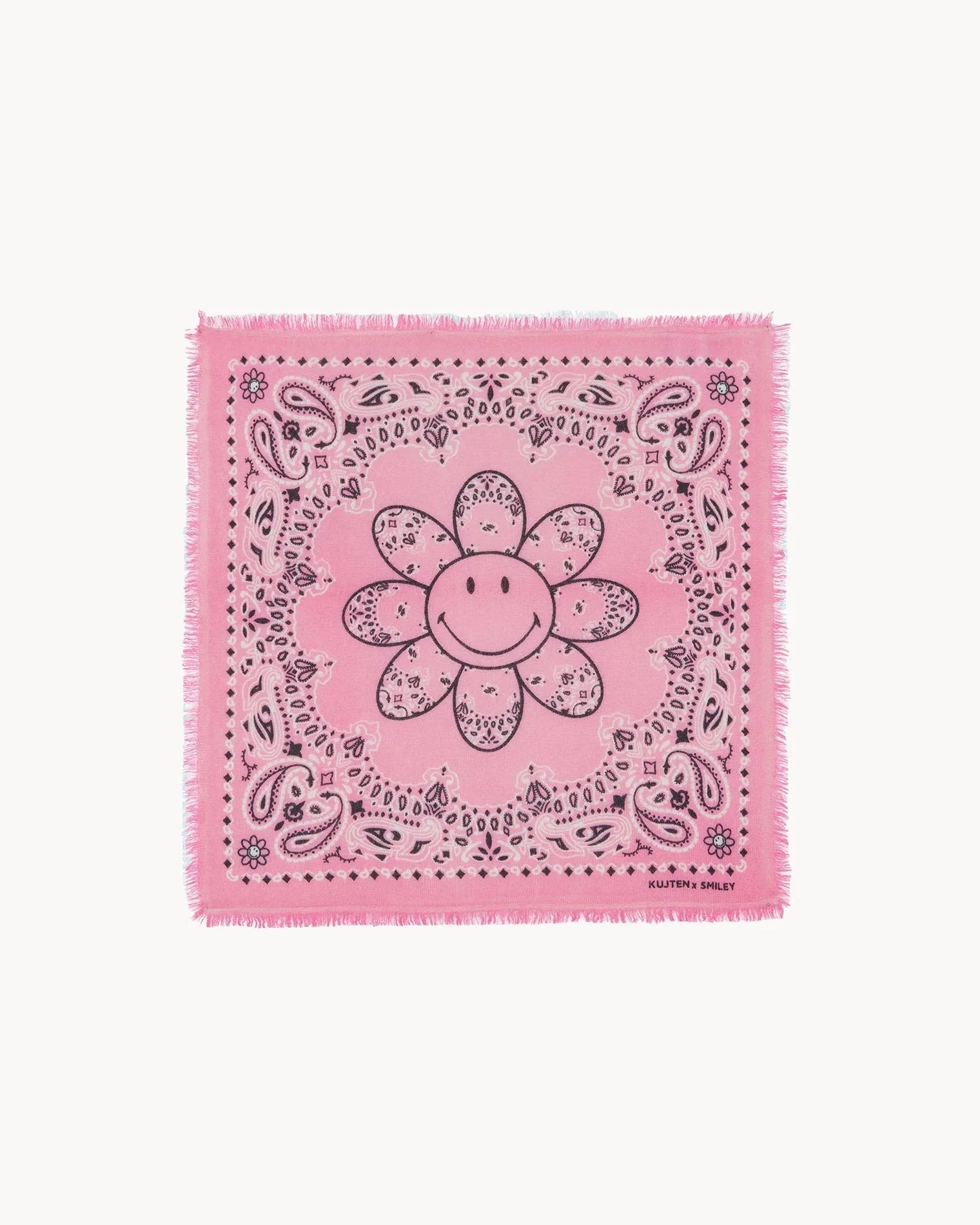 KUJTEN Bandana Hachi Bico Smiley Bubblegum Pink - Bandana - My Suti