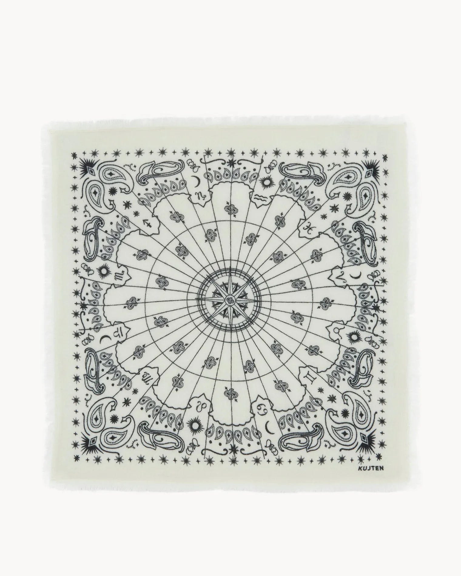 KUJTEN Large Bandana Hachiko Astro White - Bandana - My Suti