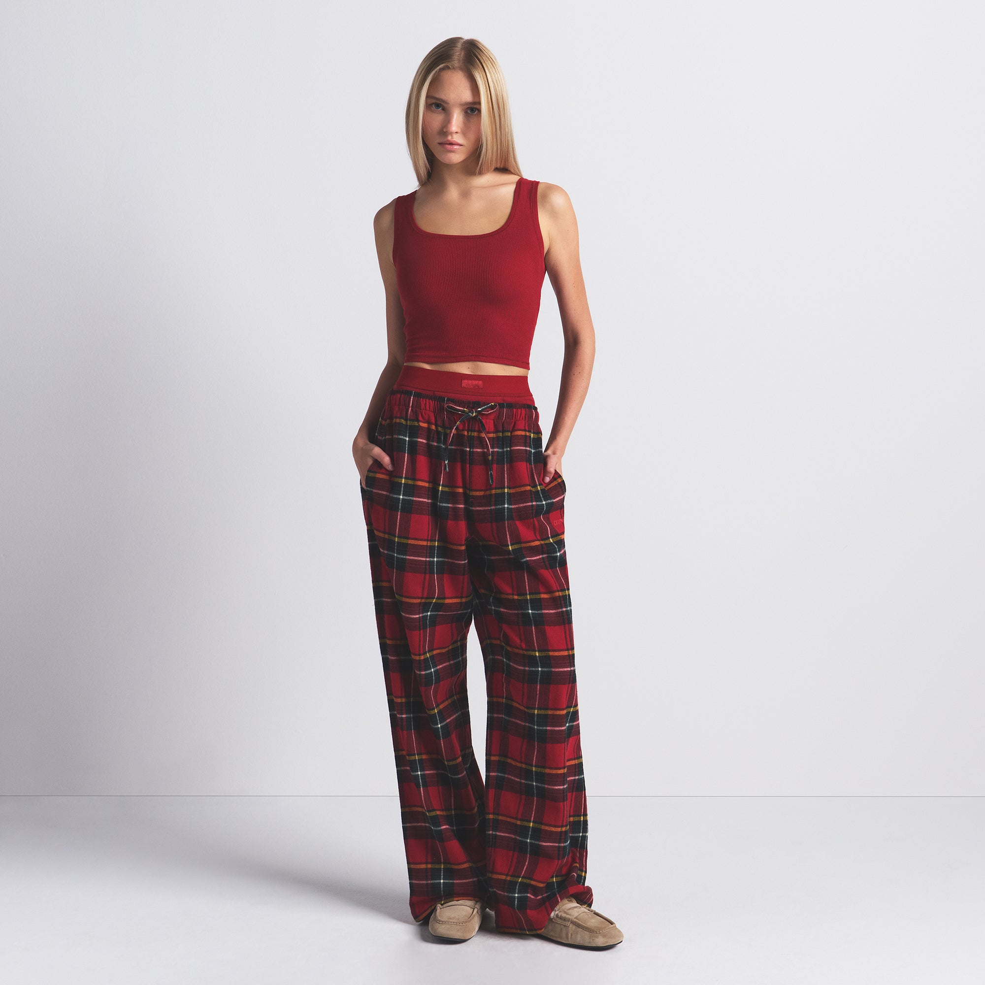 SKIMS COTTON RIB TANK | BRICK